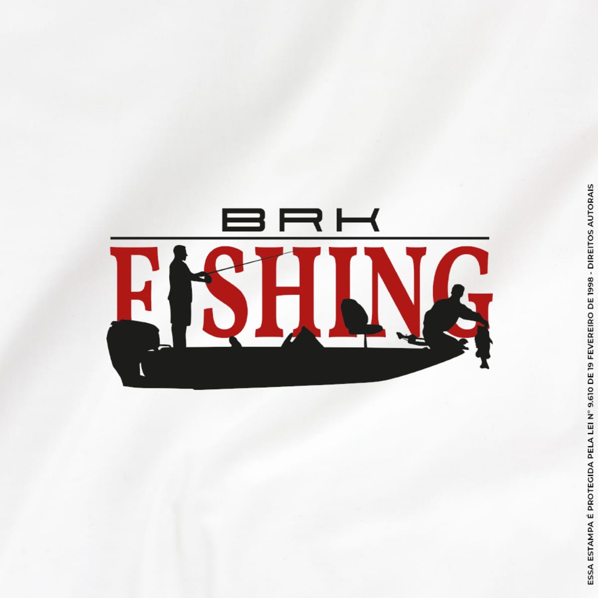 Camiseta de Pesca Brk Fishing Pescador com Algodão Premium