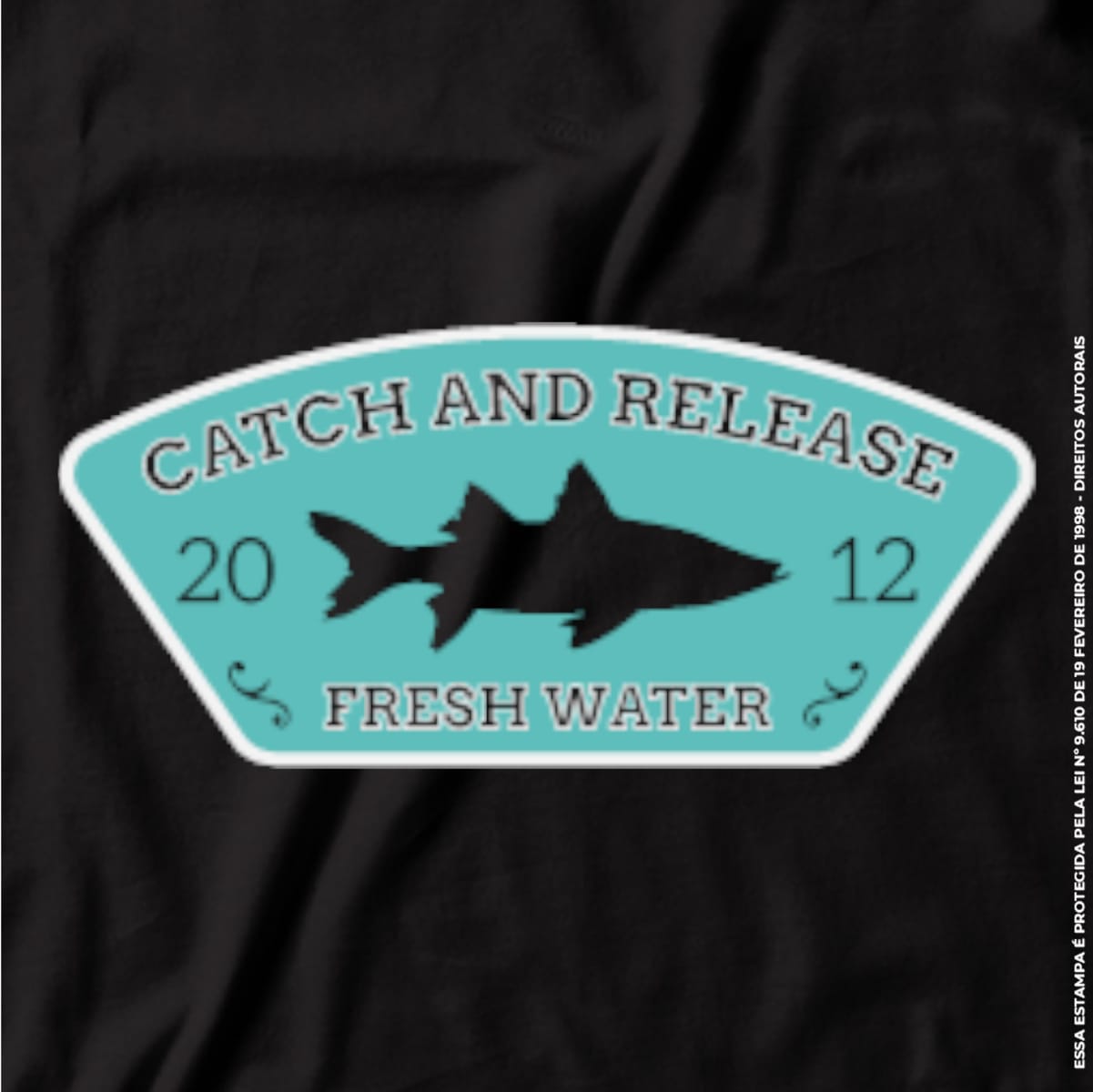 Camiseta de Pesca Brk Fishing Catch And Release Robalo com Algodão Premium