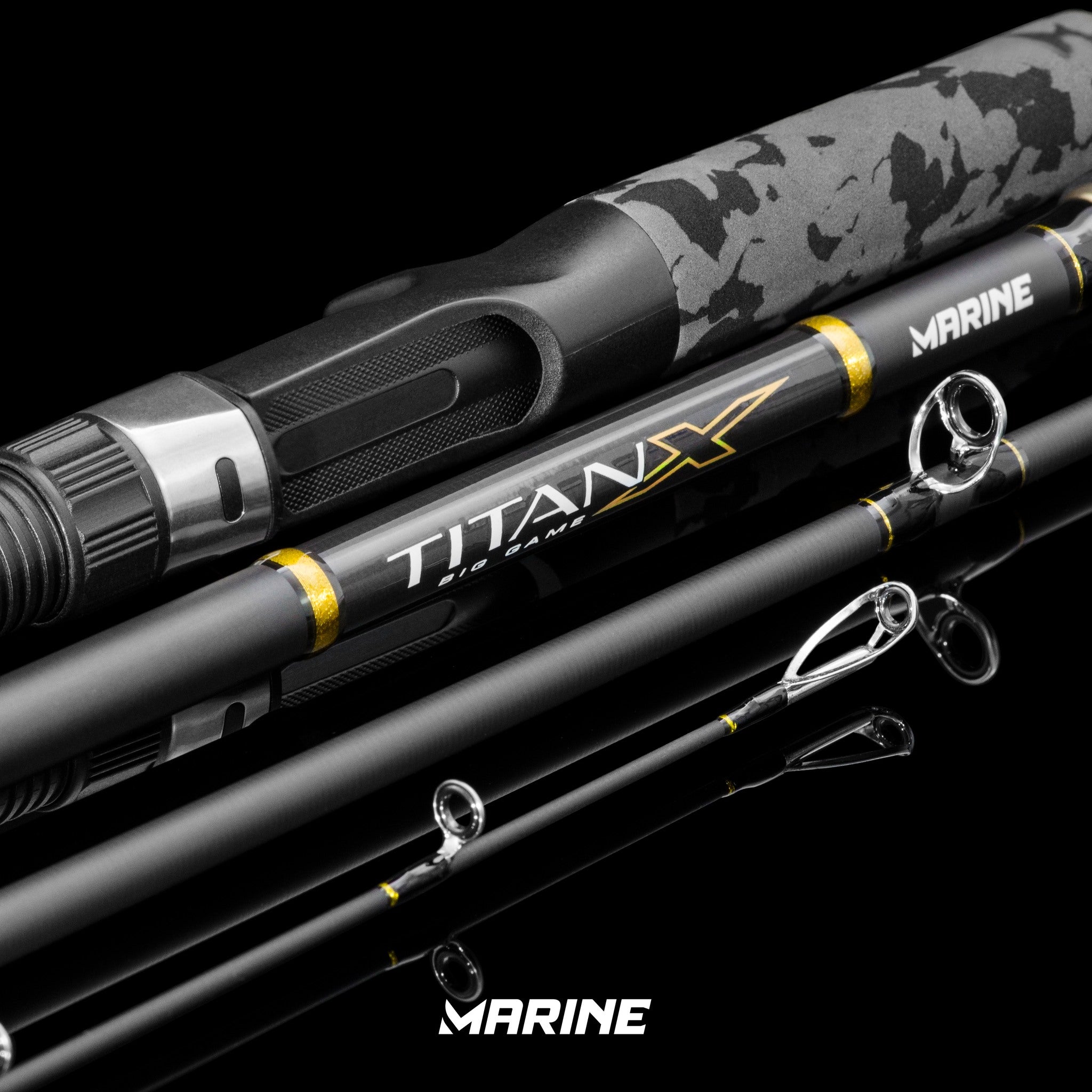 Vara de Pesca Marine Sports Titan X BG TTX-C802H 40lbs 2,44m - Carretilha (2 partes)