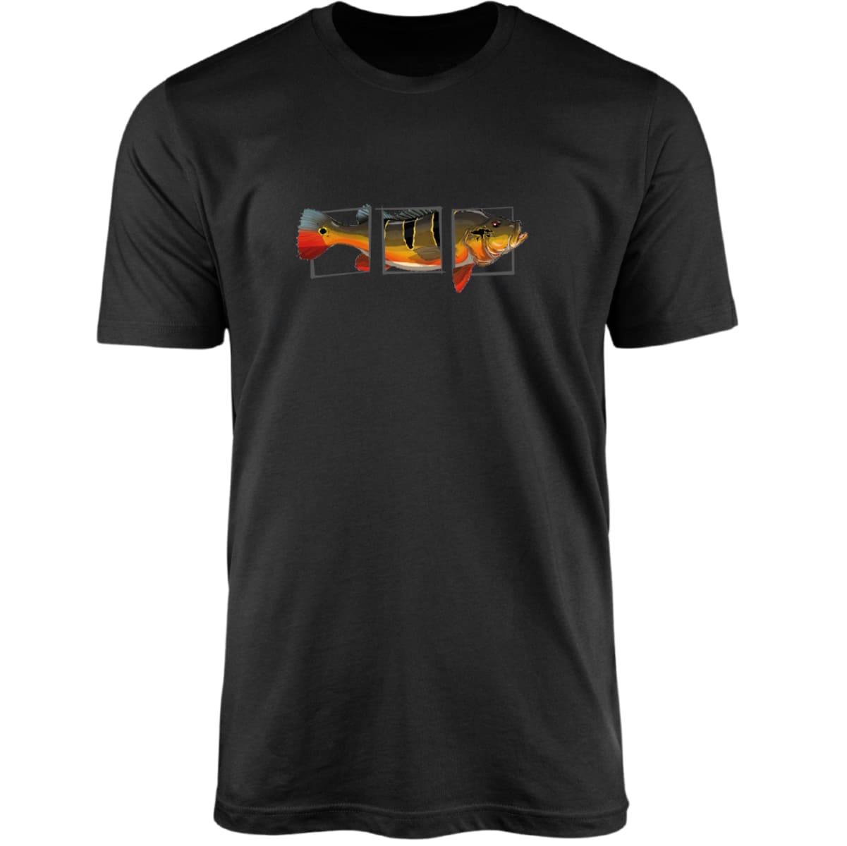 Camiseta de Pesca Brk Fishing Tríplice Captura Tucunaré Açu com Algodão Premium