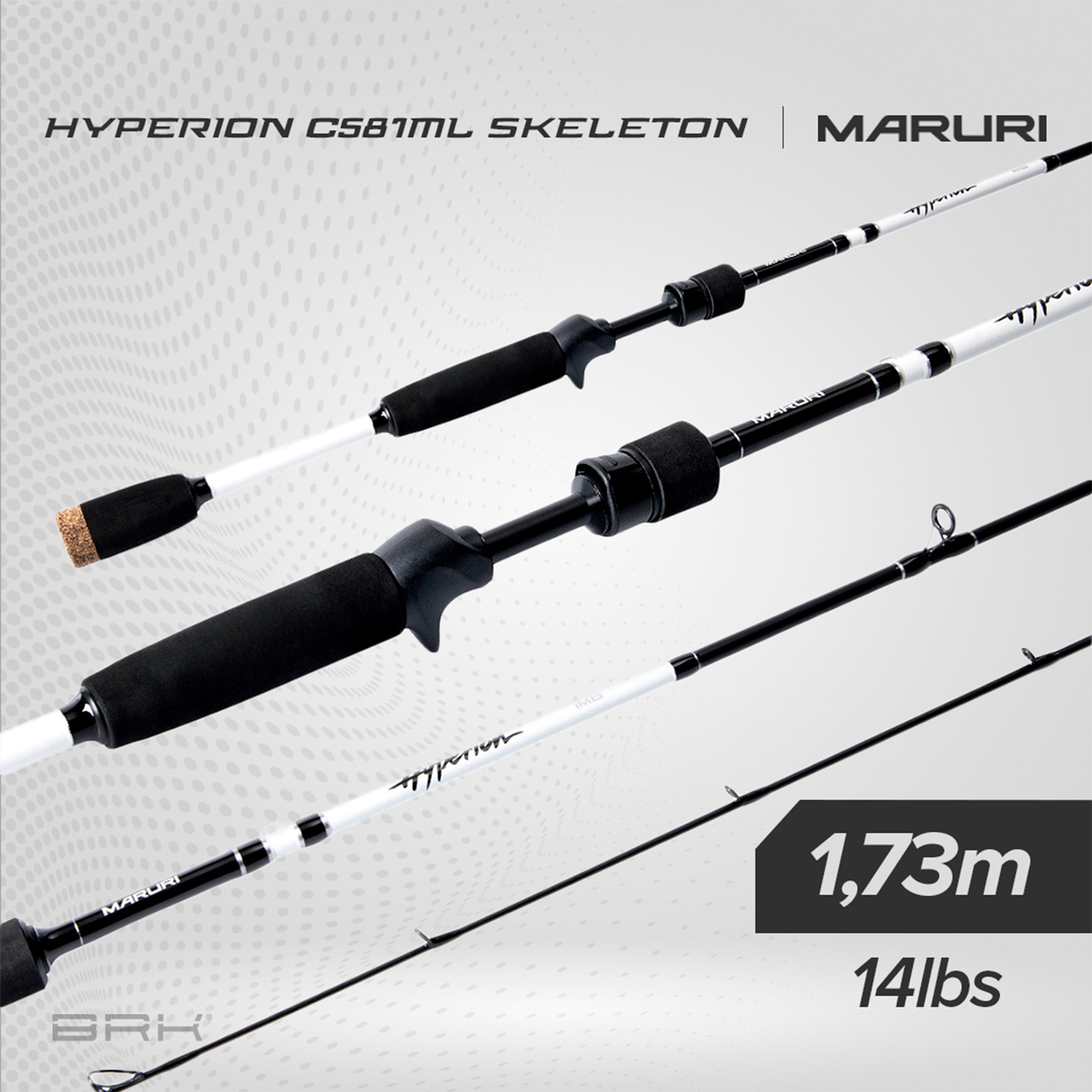 Vara de Pesca Maruri Hyperion C-581ML Skeleton 14lb 1,73m - Carretilha (Inteiriça)