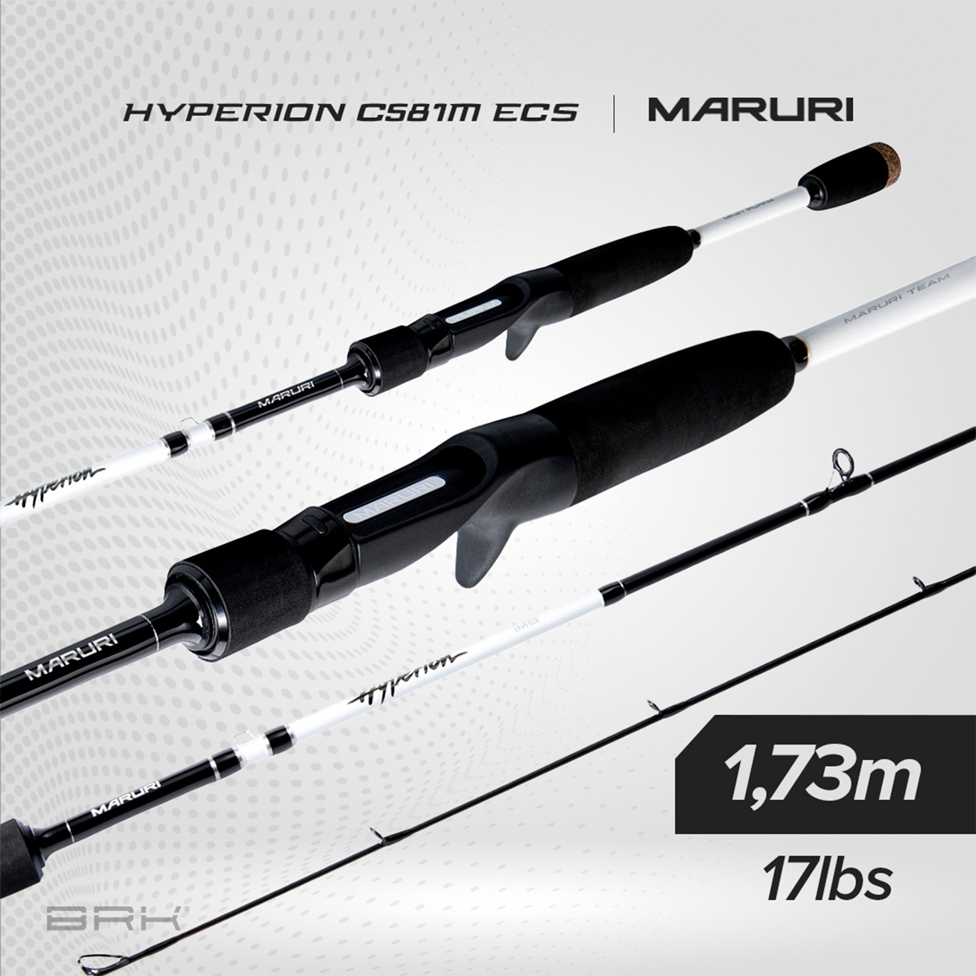 Vara de Pesca Maruri Hyperion C-581M ECS 17lb 1,73m - Carretilha (Inteiriça)