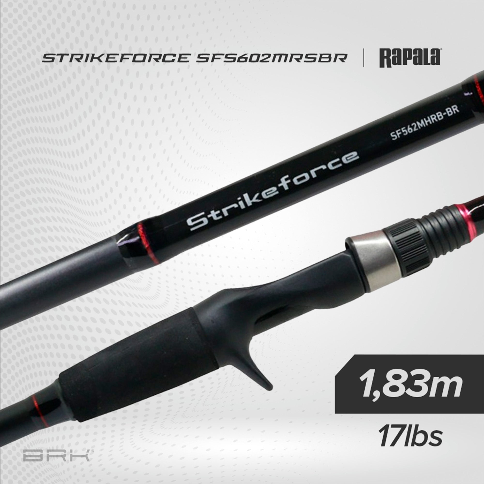 Vara de Pesca Daiwa Strikeforce SFS-602MRS-BR 17lbs 1,83m - Molinete (2 partes)