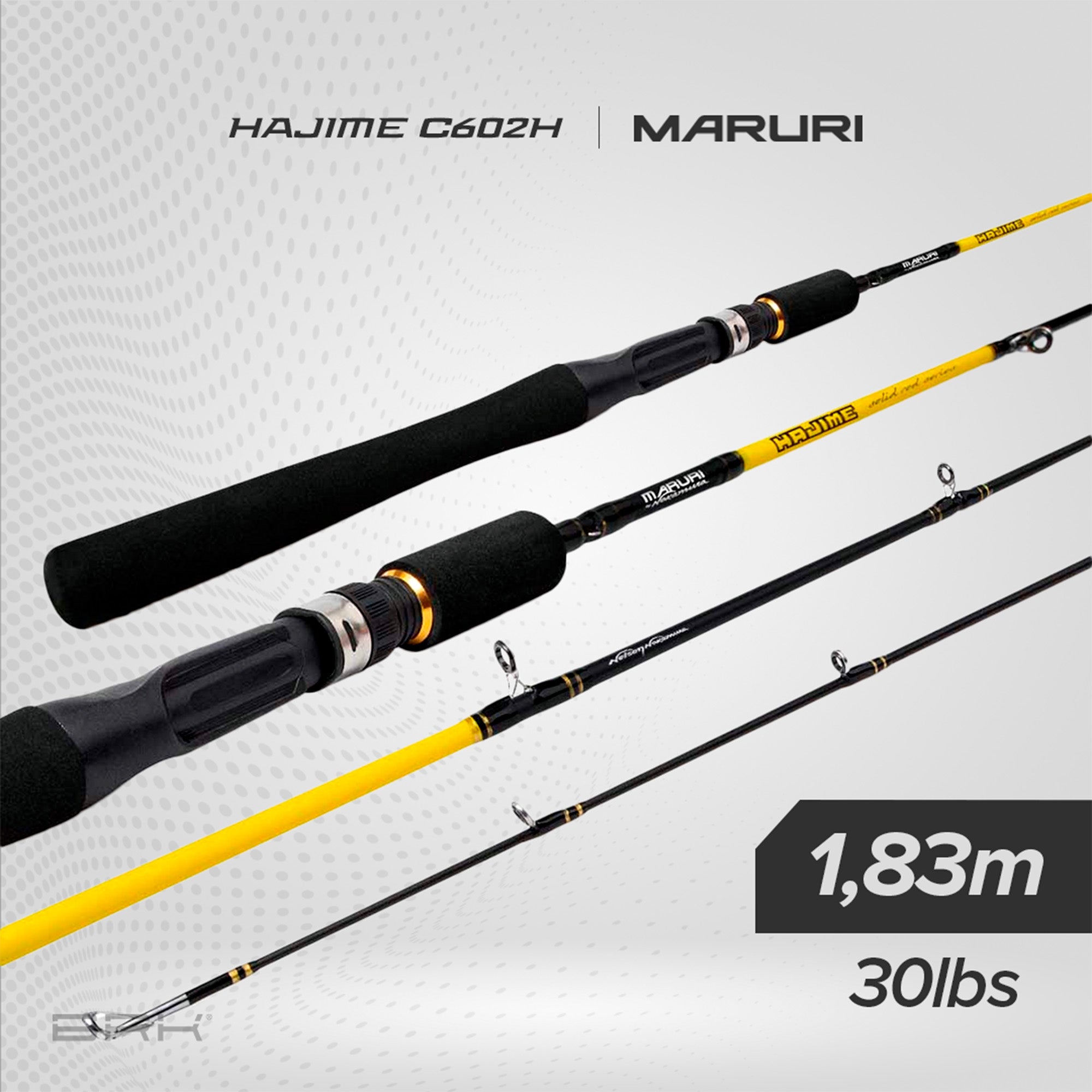 Vara de Pesca Maruri Hajime C-602H 30lb 1,83m - Carretilha (2 Partes)