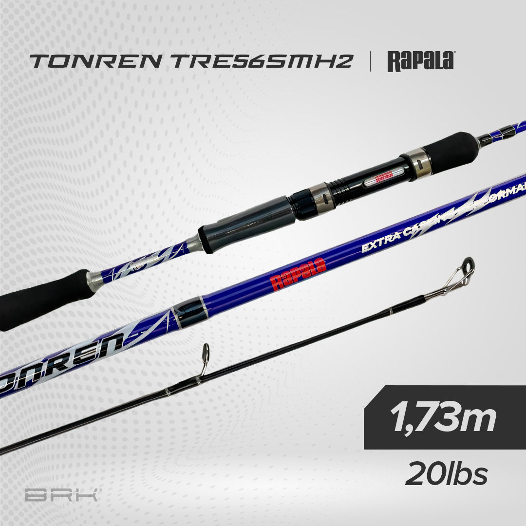 Vara de Pesca Rapala Tonren 11RATRE56SMH2 20lbs 1,73m - Molinete (2 partes)