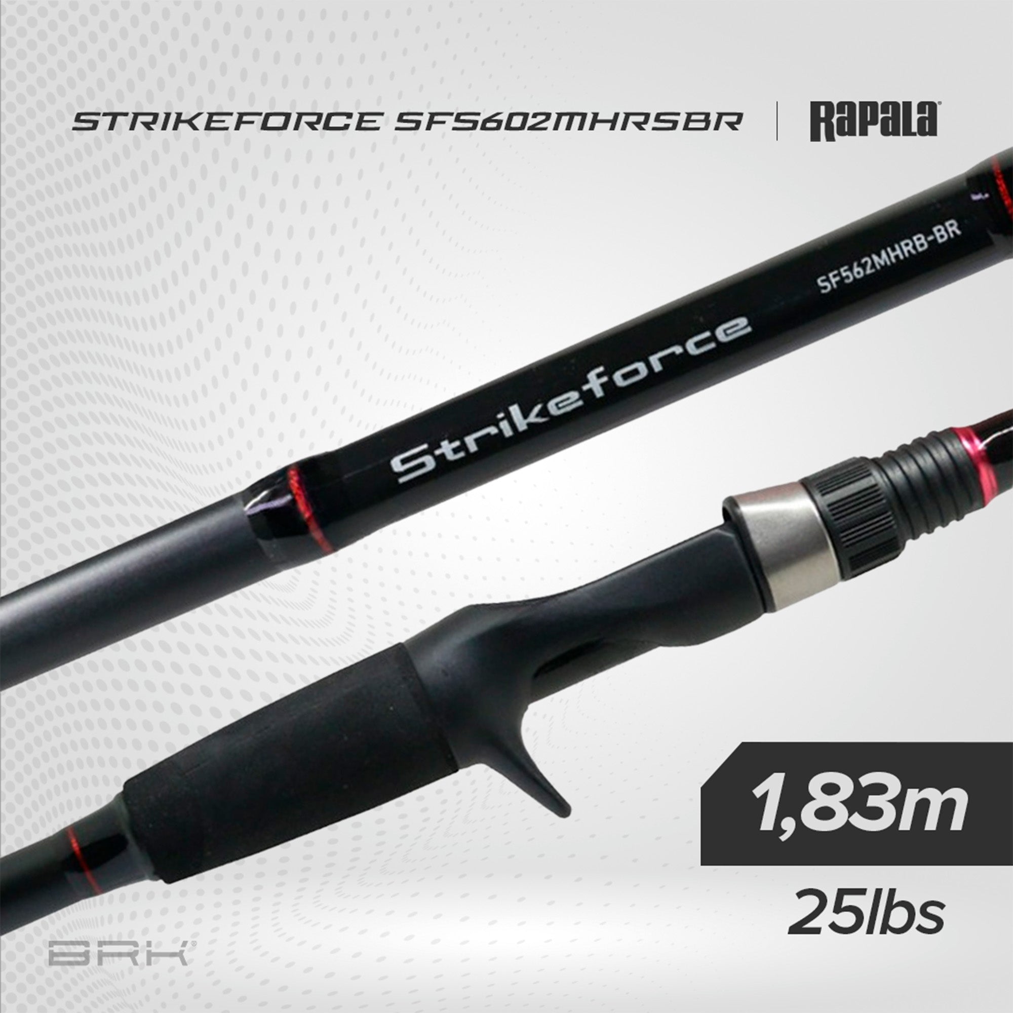 Vara de Pesca Daiwa Strikeforce SFS-602MHRS-BR 25lbs 1,83m - Molinete (2 partes)