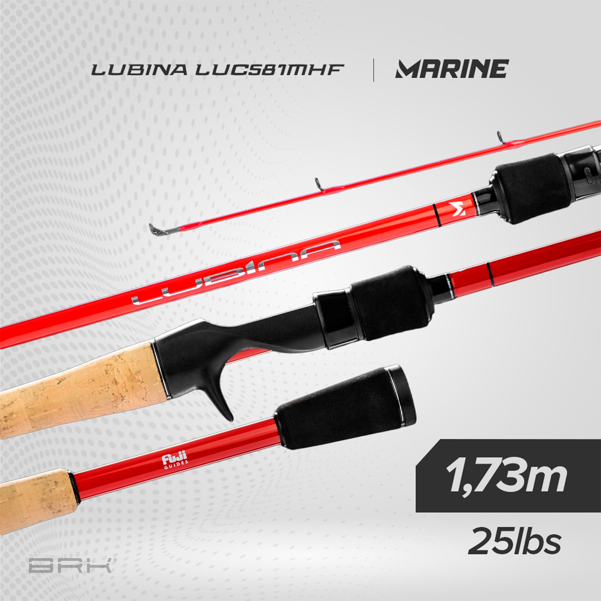 Vara de Pesca Marine Sports Lubina LU-C581MHF 25lbs 1,73m - Carretilha (inteiriça)
