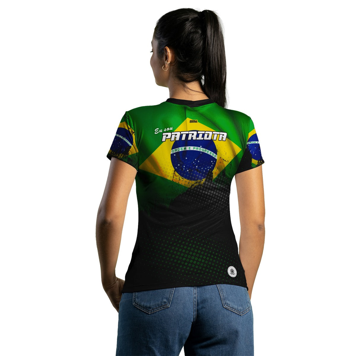 Camisa Feminina Brasil Acima de Tudo Brk com UV50+