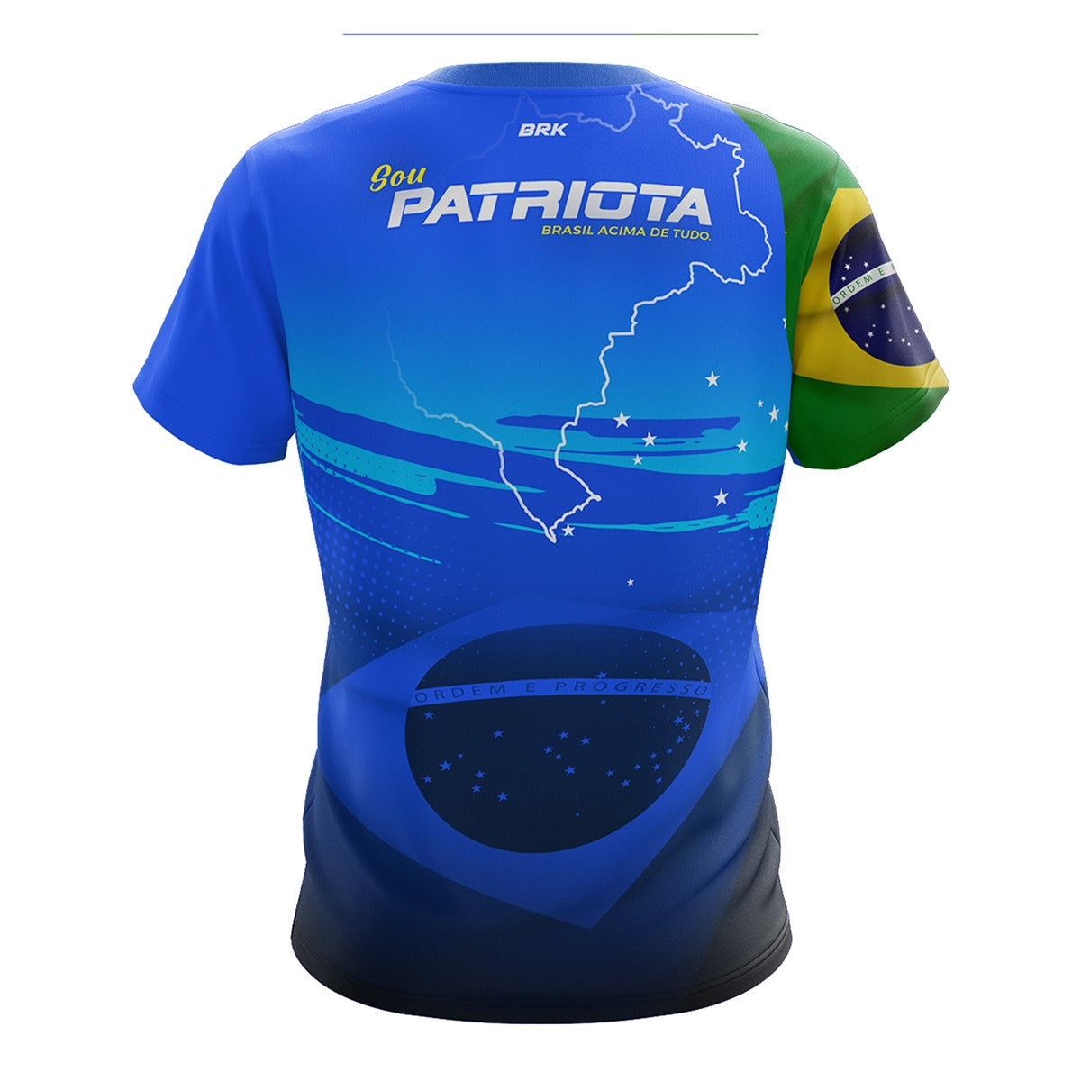 Camiseta Agro Brk Patriota Azul com Proteção Solar UV50+
