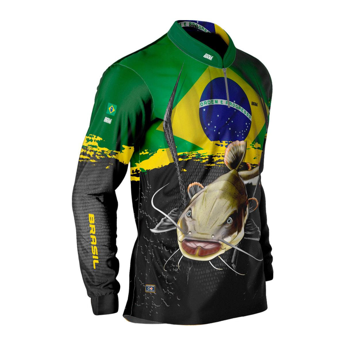 Camisa Masculina Brk Pirarara Brasil Proteção Solar UV50+