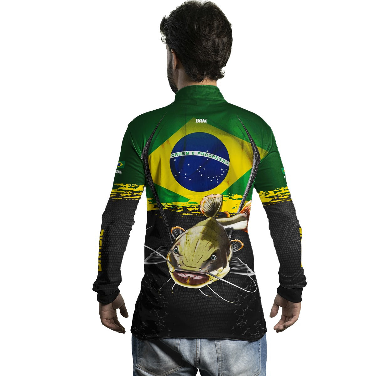Camisa Masculina Brk Pirarara Brasil Proteção Solar UV50+