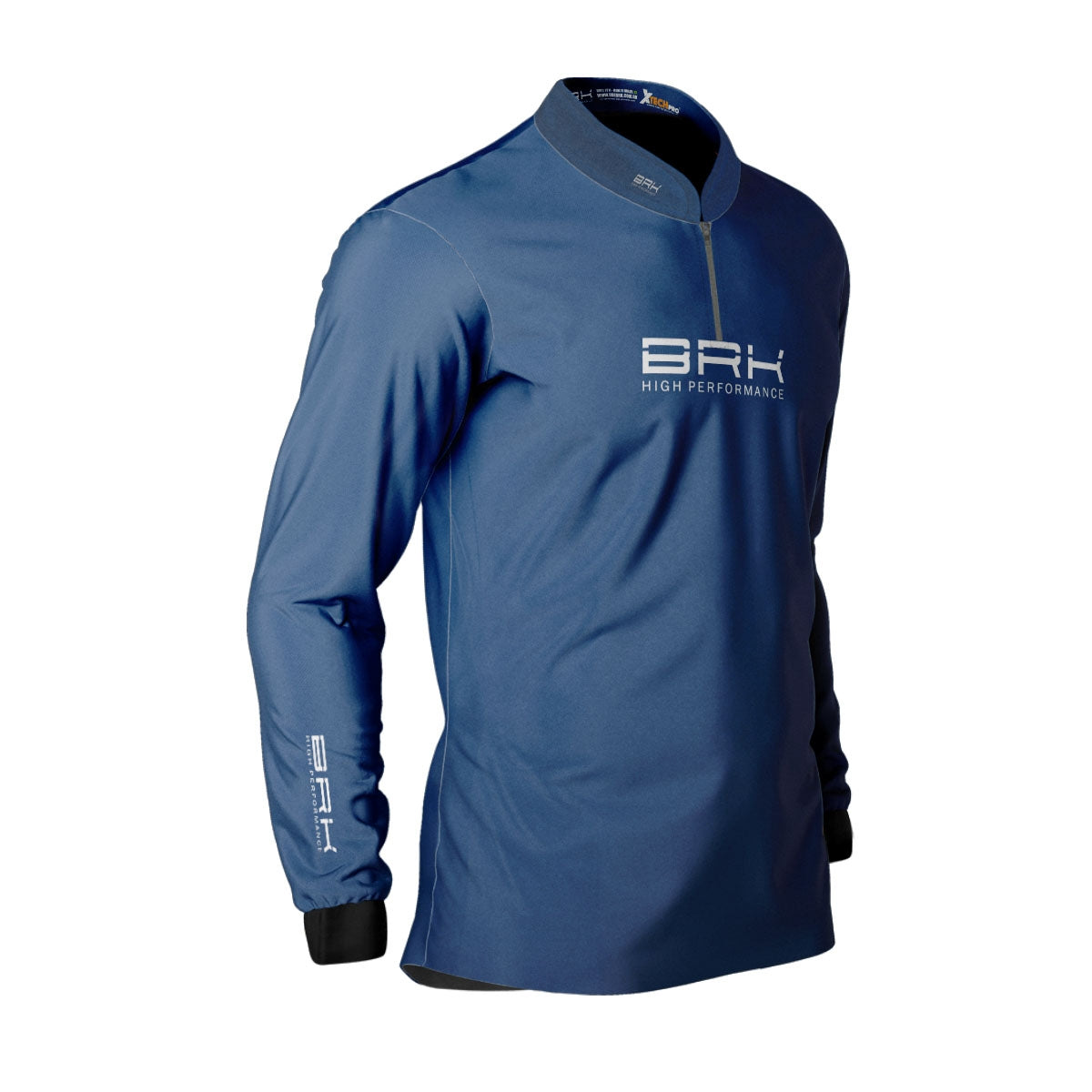 Camisa de Pesca Brk Offshore Gear Marlim Azul Escuro com Proteção Solar UV50+