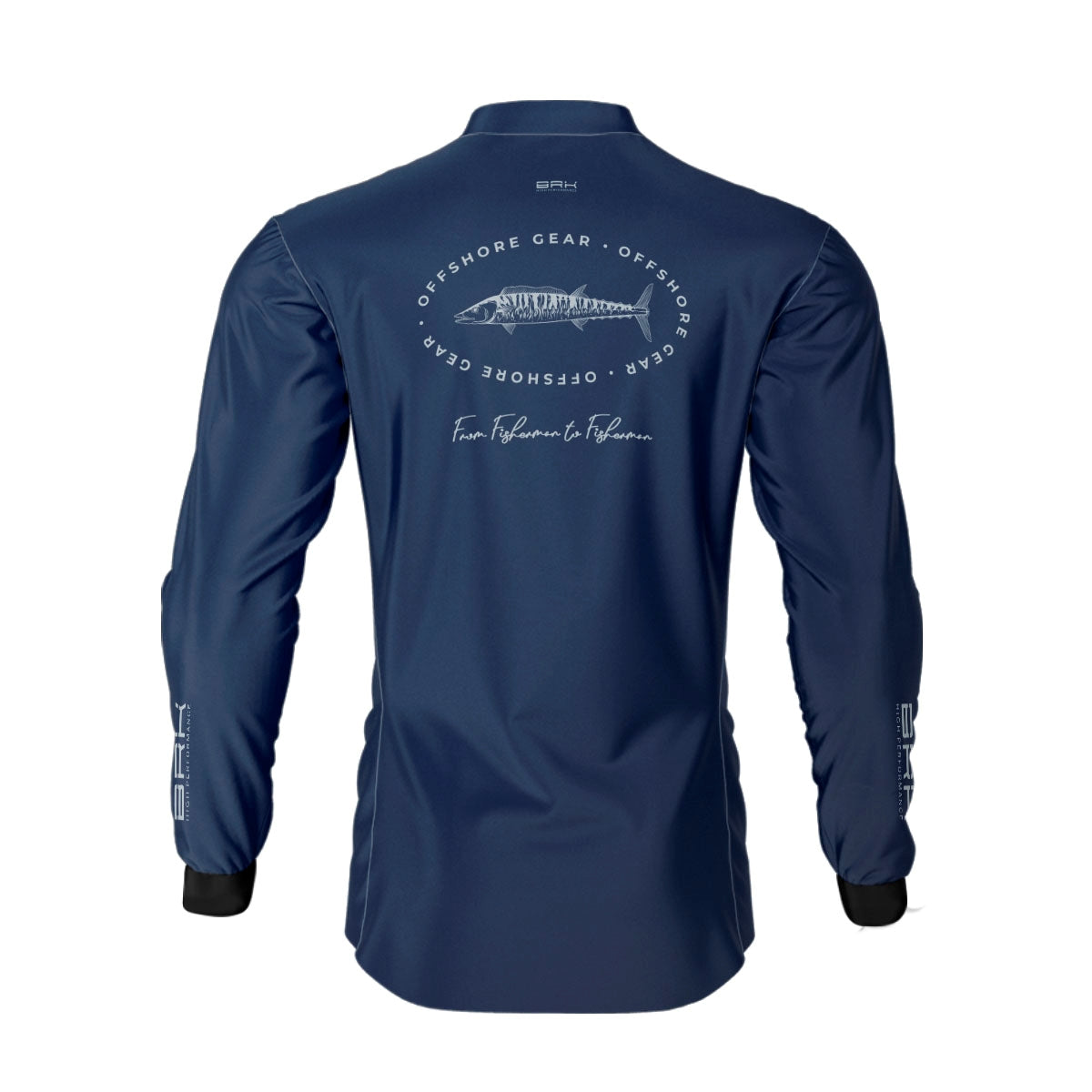 Camisa de Pesca Brk Offshore Gear Cavala Azul com Proteção Solar UV50+