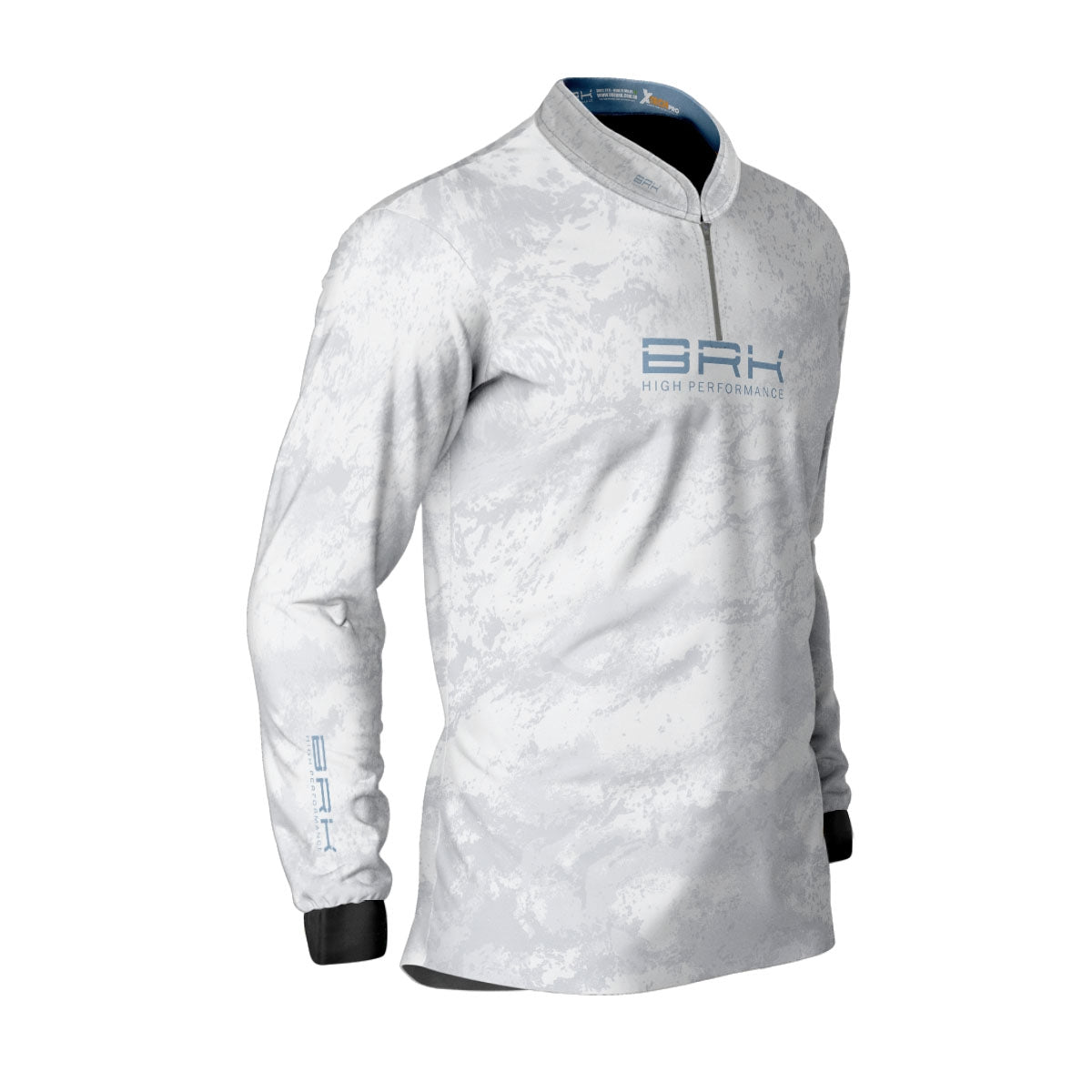 Camisa de Pesca Brk Camuflado Branco com Proteção Solar UV50+