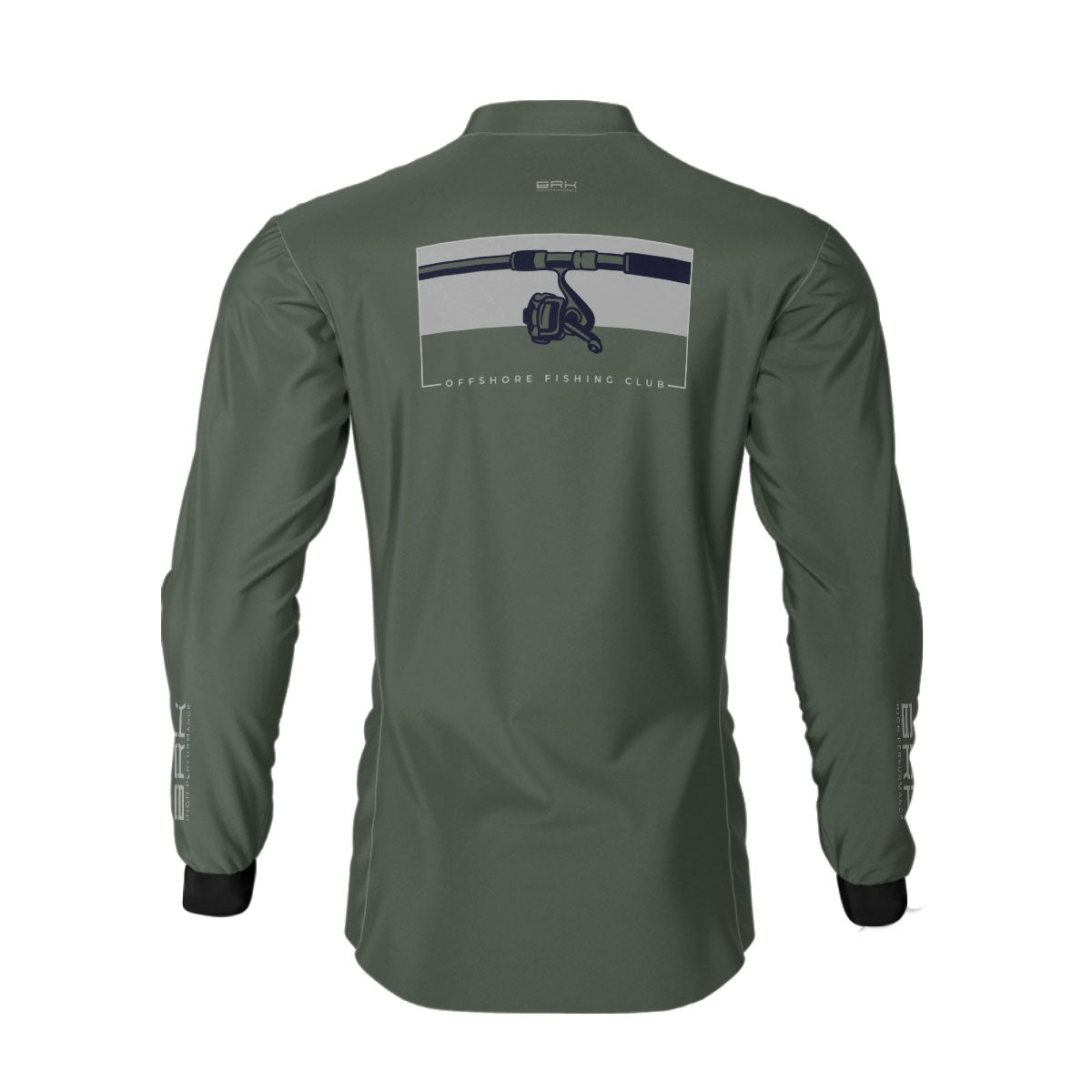Camisa de Pesca Brk Offshore Fishing Club Vara de Pesca com Proteção Solar UV50+