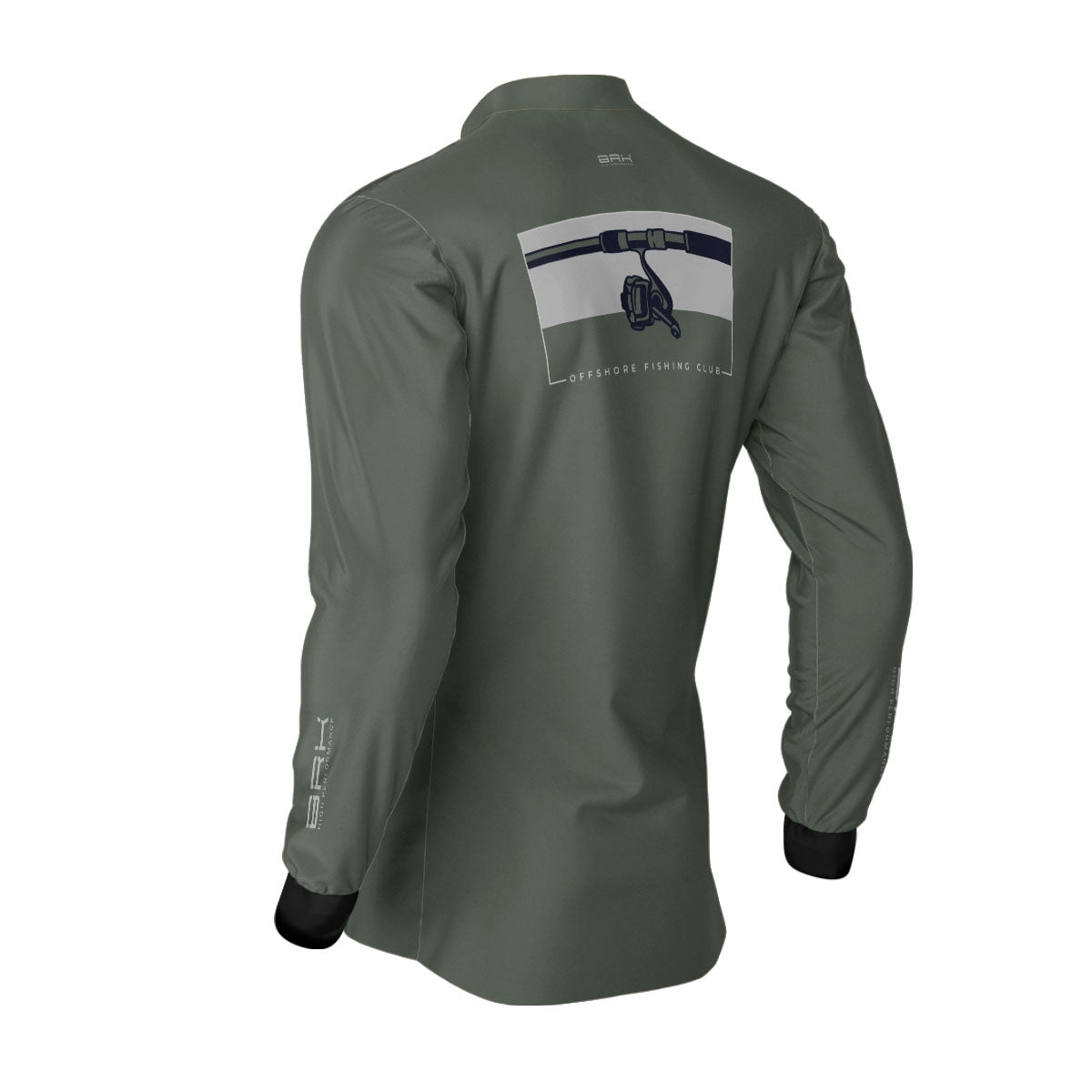 Camisa de Pesca Brk Offshore Fishing Club Vara de Pesca com Proteção Solar UV50+