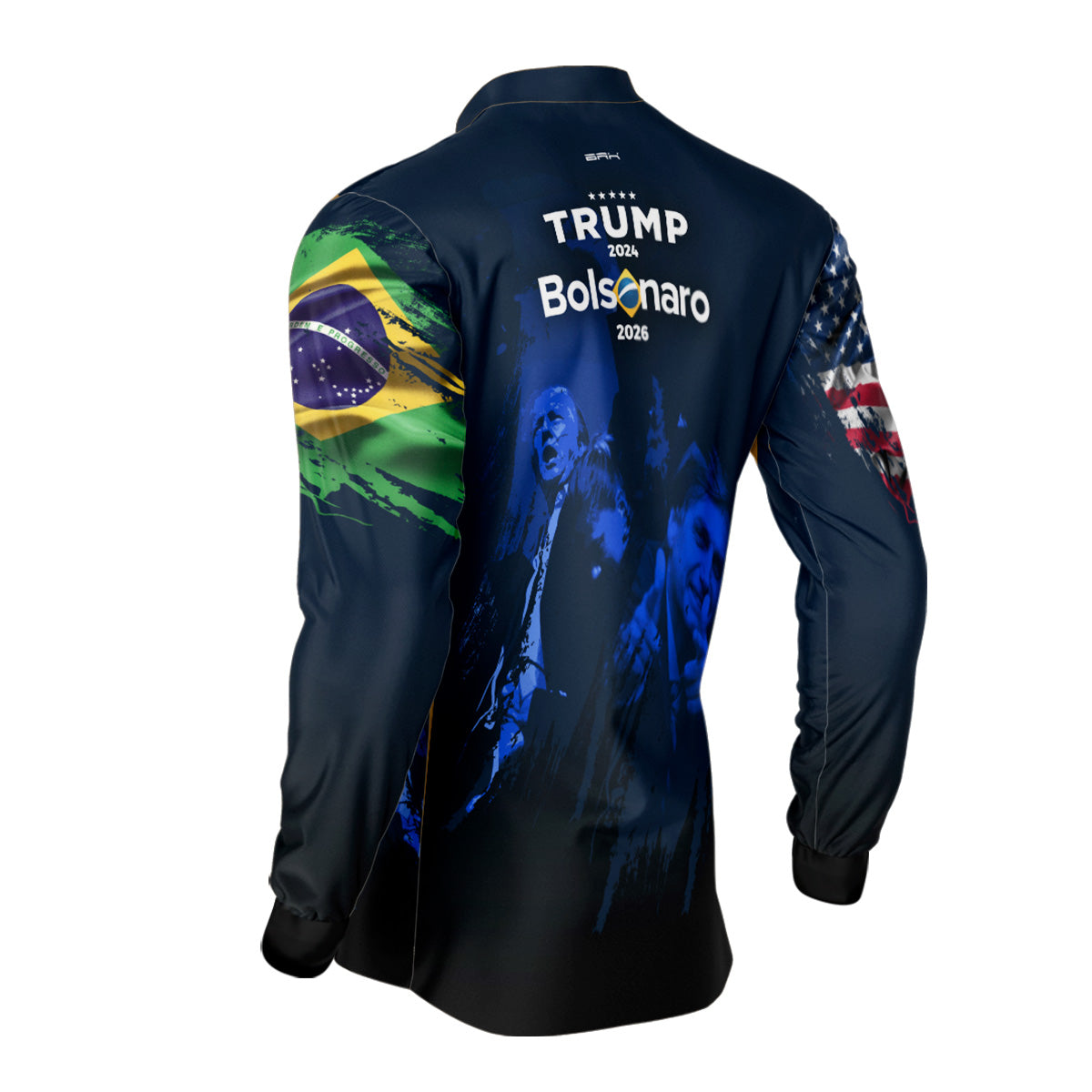 Camisa Agro Brk Trump e Bolsonaro com Proteção Solar UV50+