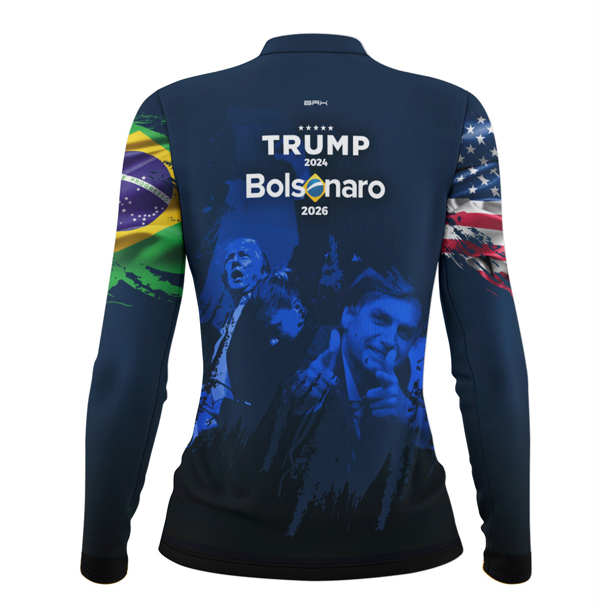 Camisa Agro Feminina Brk Trump e Bolsonaro com Proteção Solar UV50+