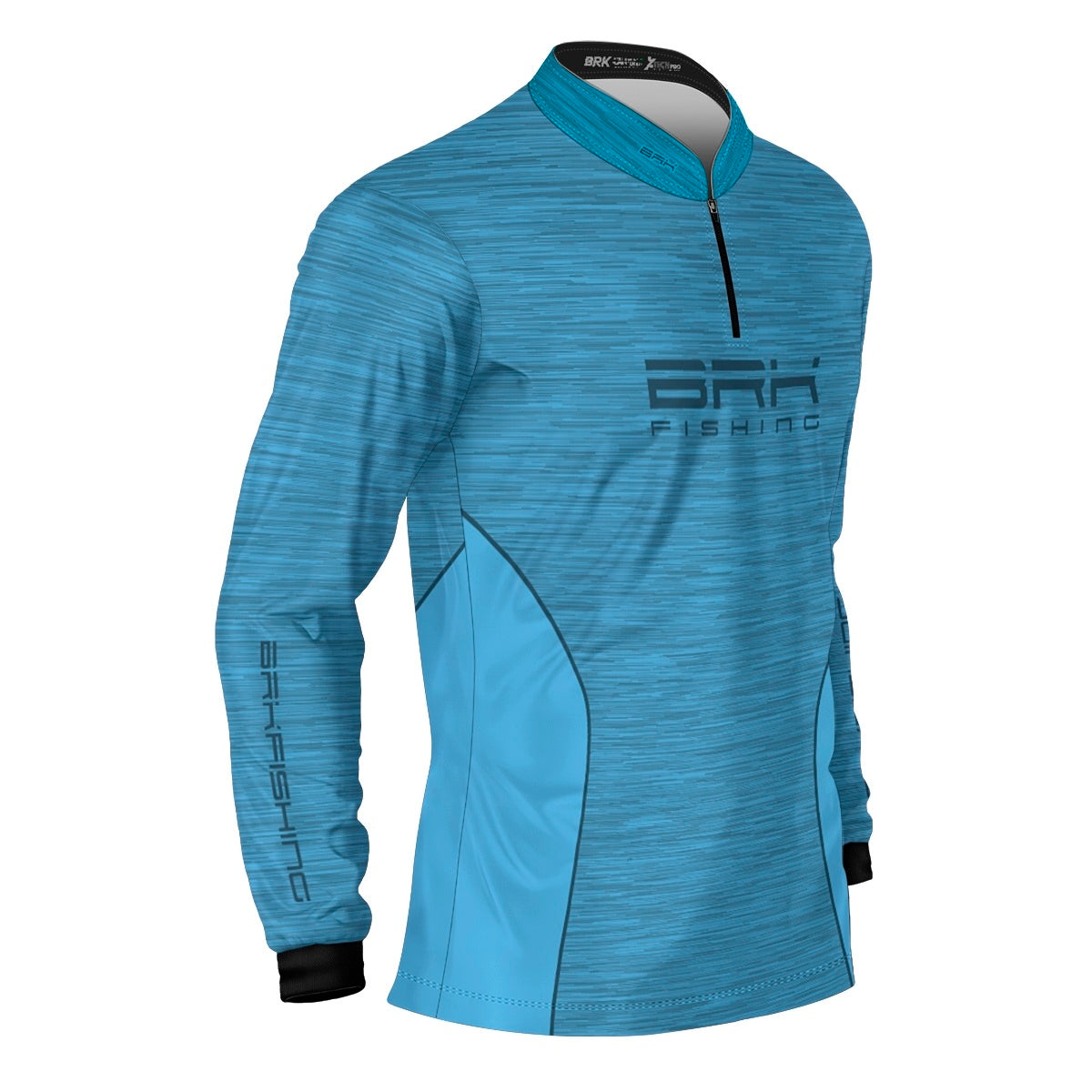 Camisa de Pesca Brk Fishing Azul Claro Mesclado com UV50+