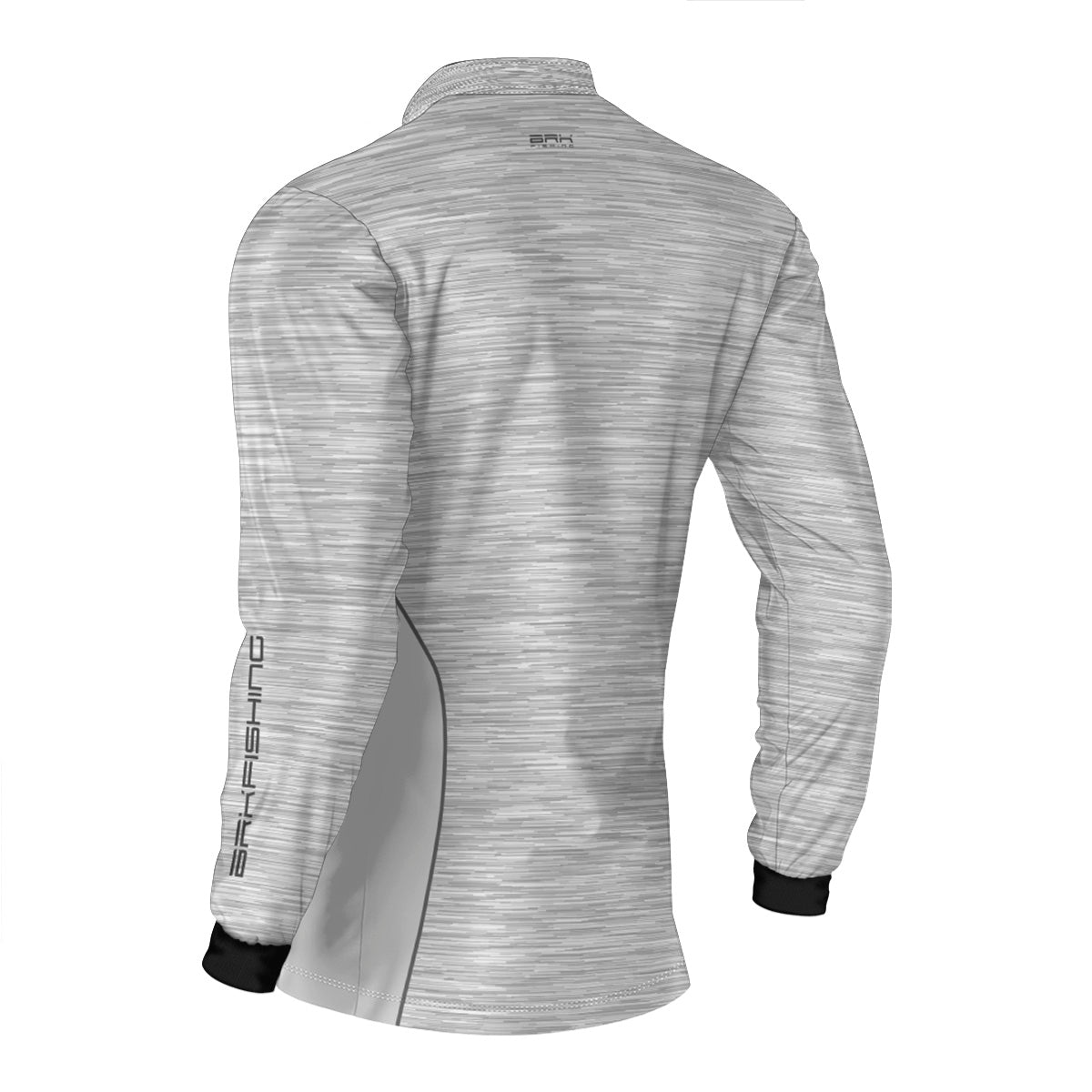 Camisa de Pesca Brk Fishing Branco Mesclado com UV50+