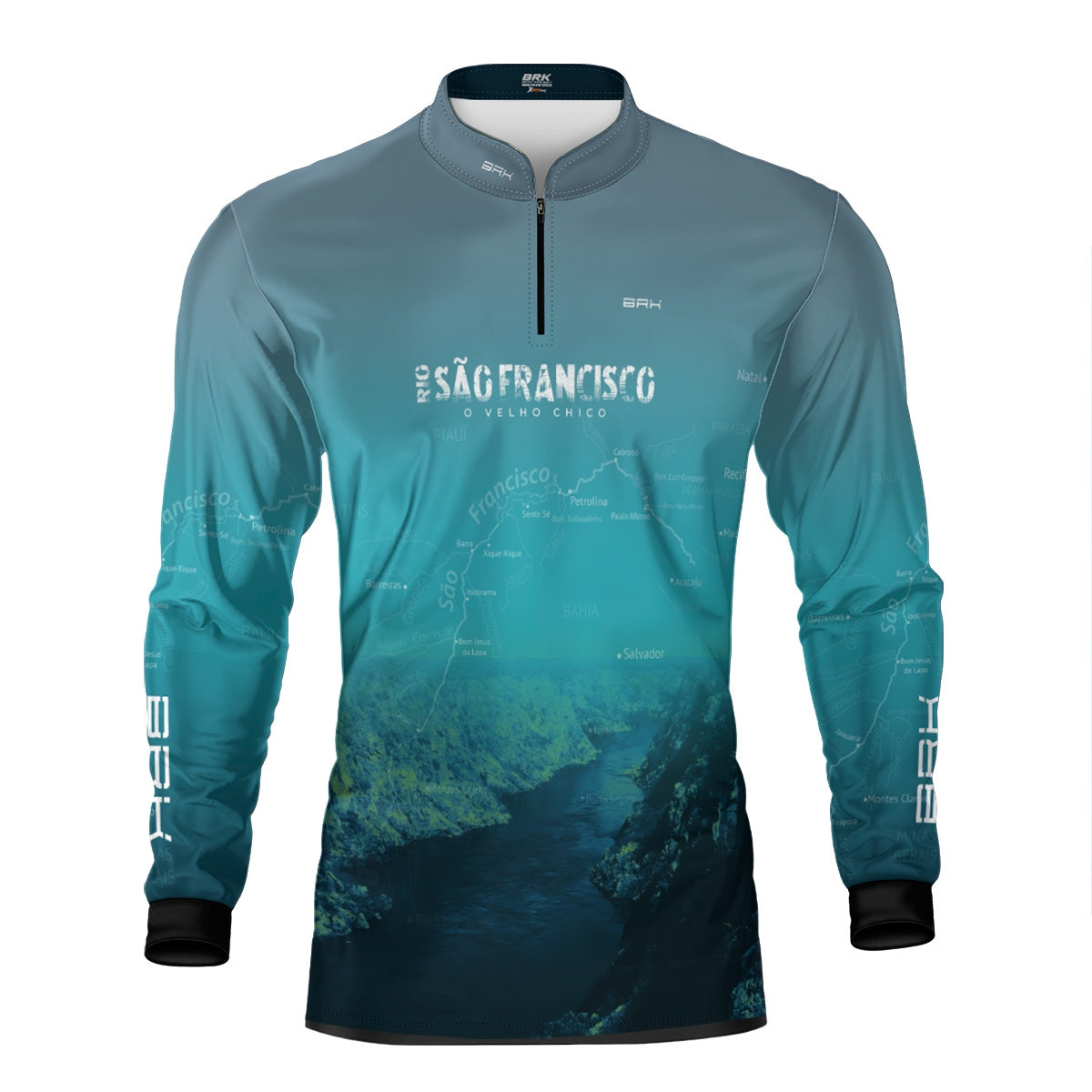 Camisa de Pesca Brk Rio São Francisco 02 com Proteção Solar UV50+