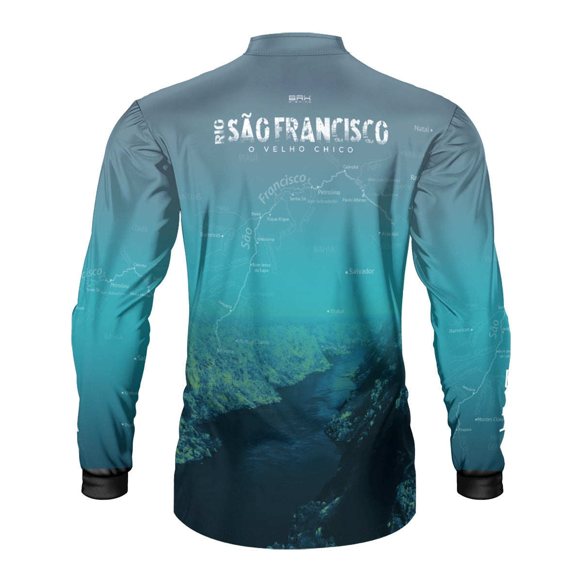 Camisa de Pesca Brk Rio São Francisco 02 com Proteção Solar UV50+