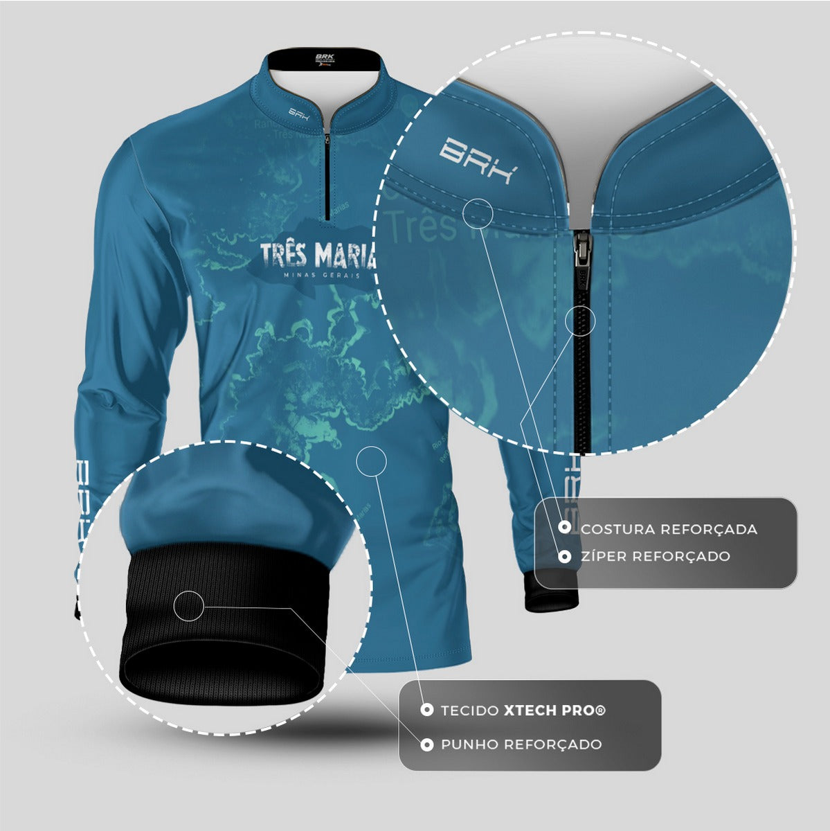 Camisa de Pesca Brk Três Marias com Proteção Solar UV50+