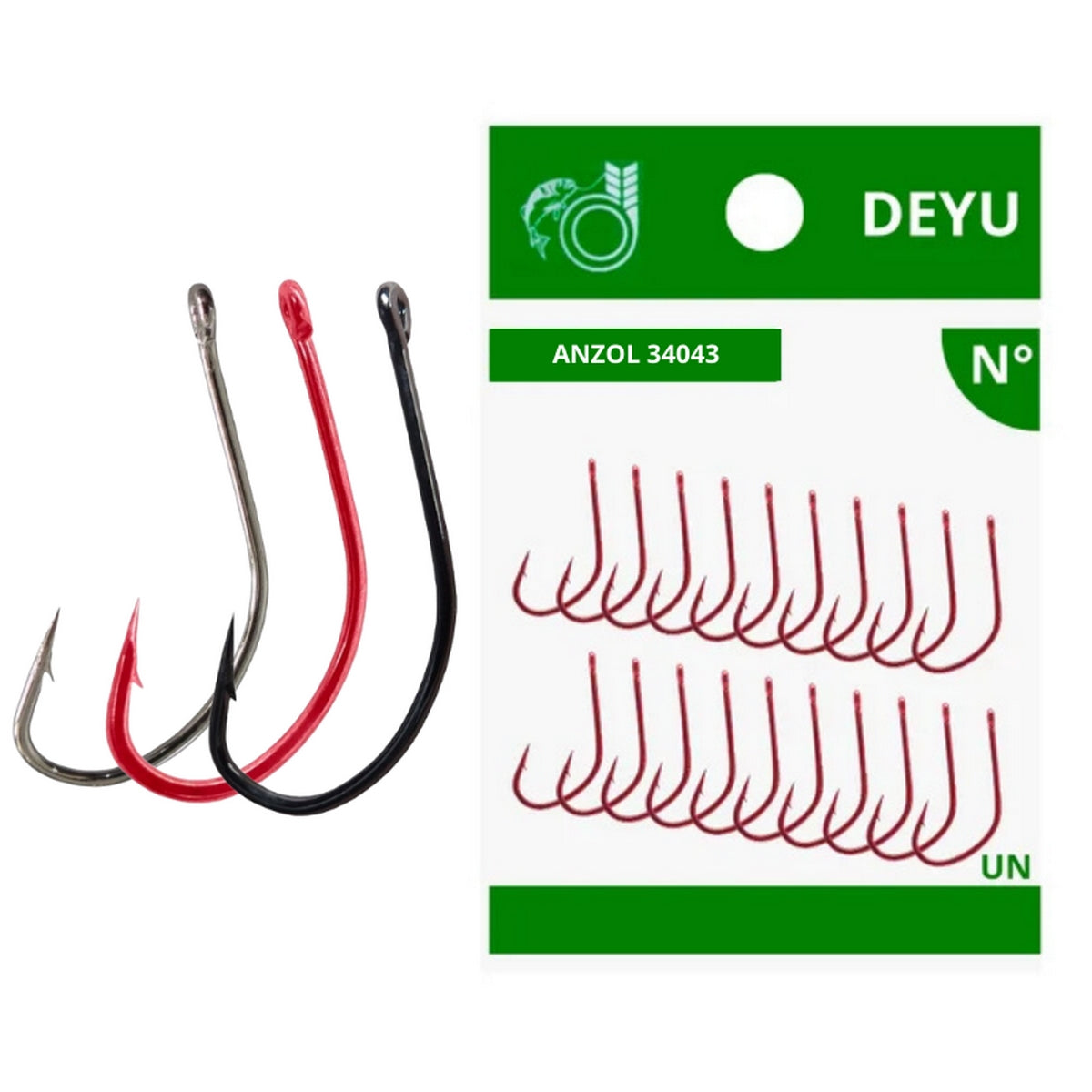 Anzol Para Pesca Deyu 10 Unidades (34043)