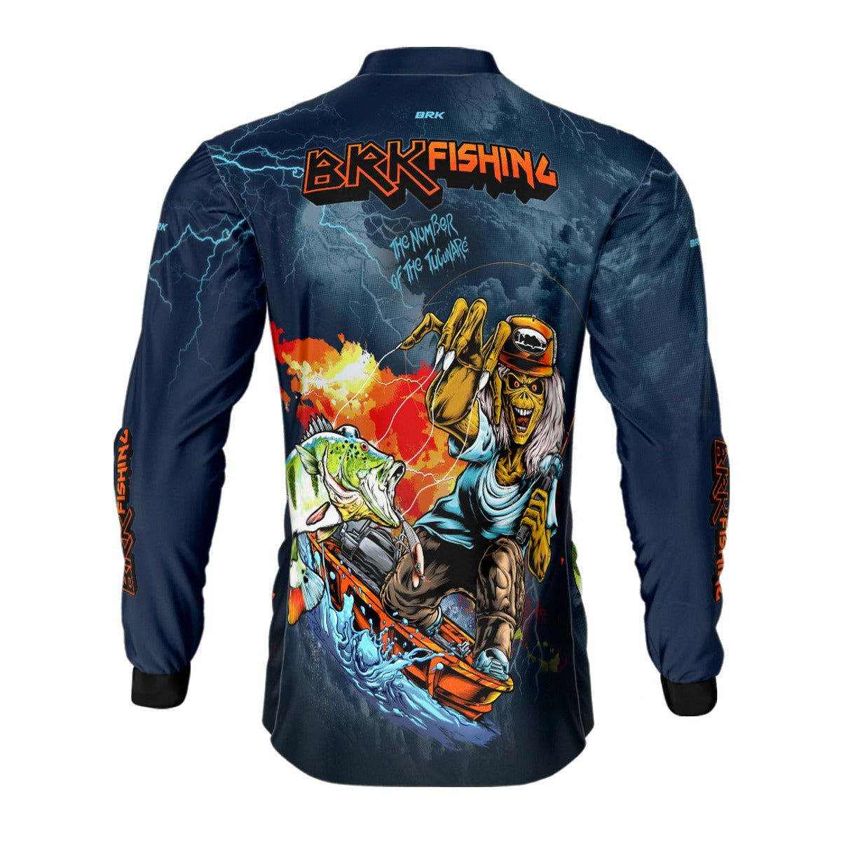 Camisa de Motociclismo Brk Iron Maiden com Proteção Solar UV50+