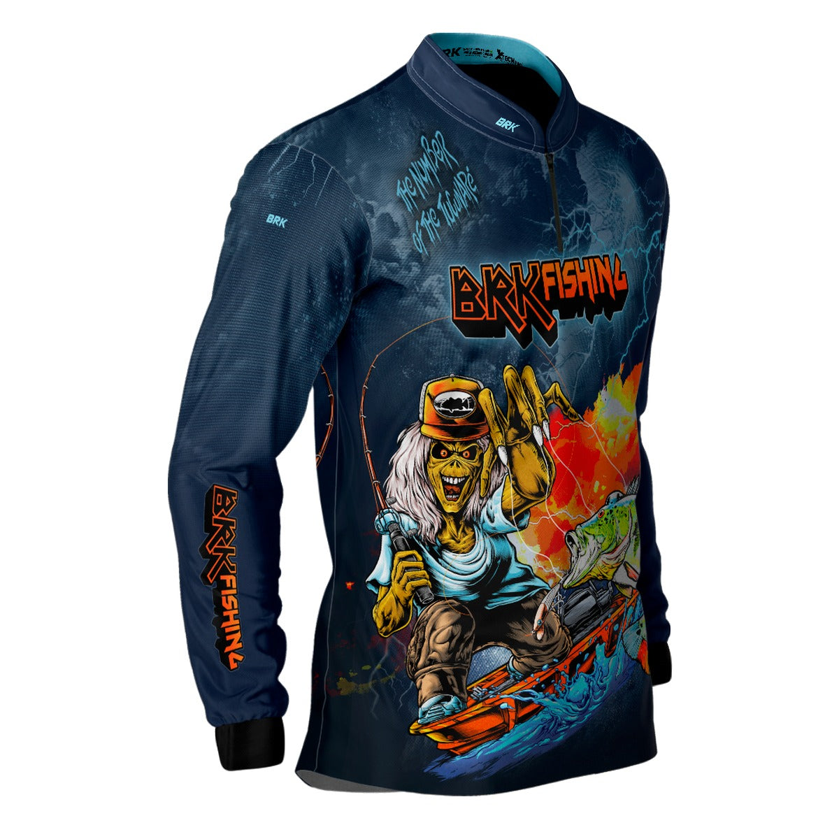 Camisa de Motociclismo Brk Iron Maiden com Proteção Solar UV50+