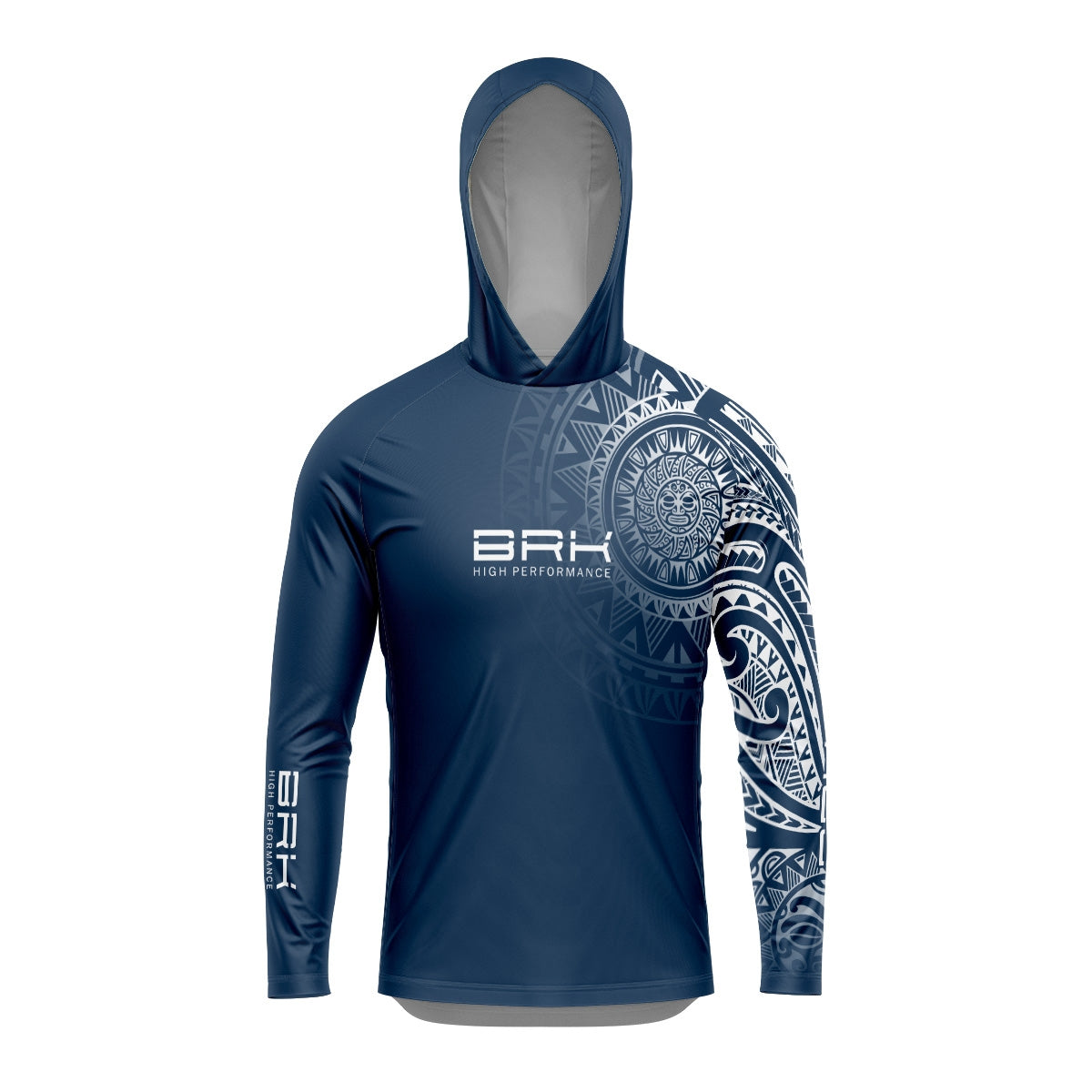 Camisa com Capuz Brk Maori Azul Marinho com Proteção Solar UV50+