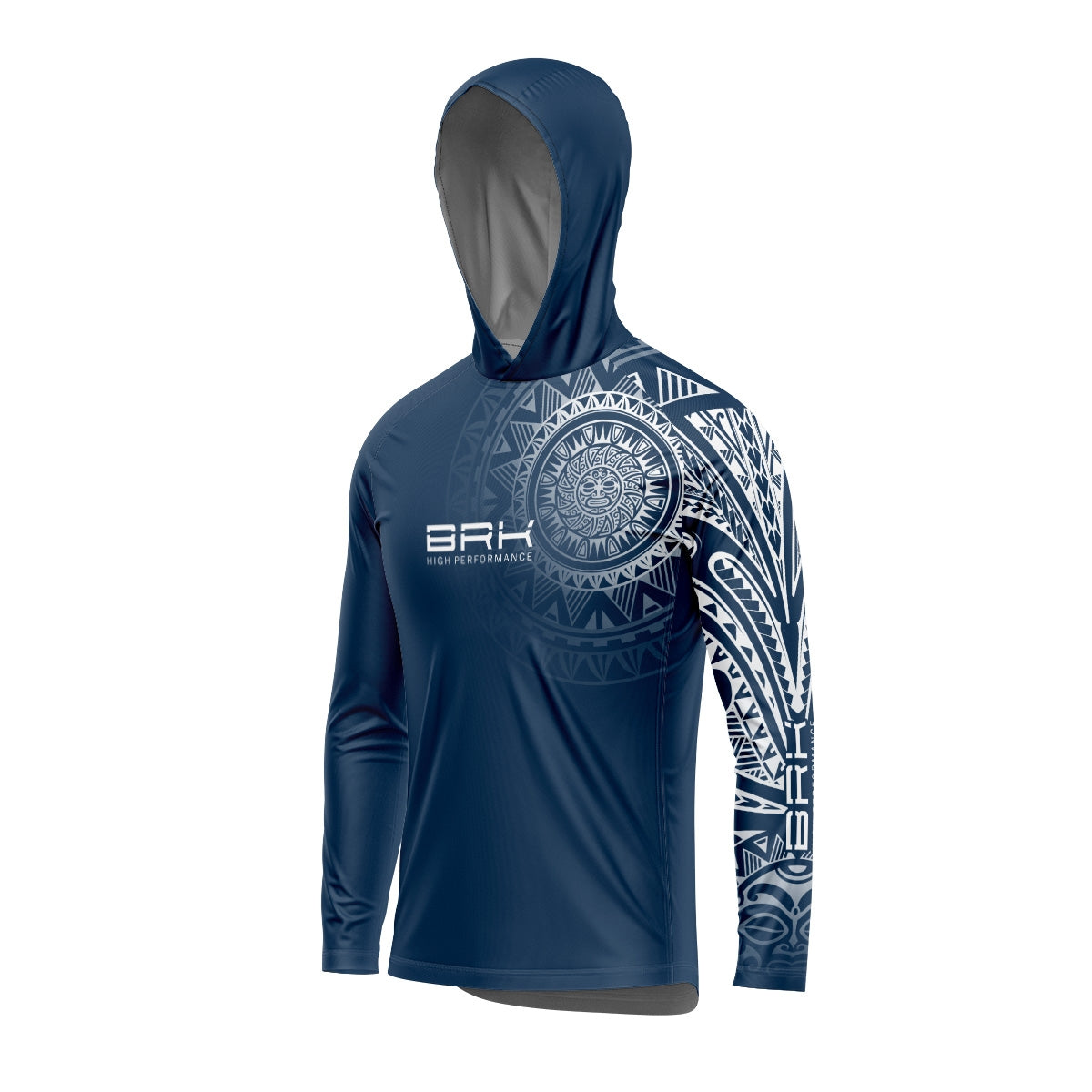 Camisa com Capuz Brk Maori Azul Marinho com Proteção Solar UV50+