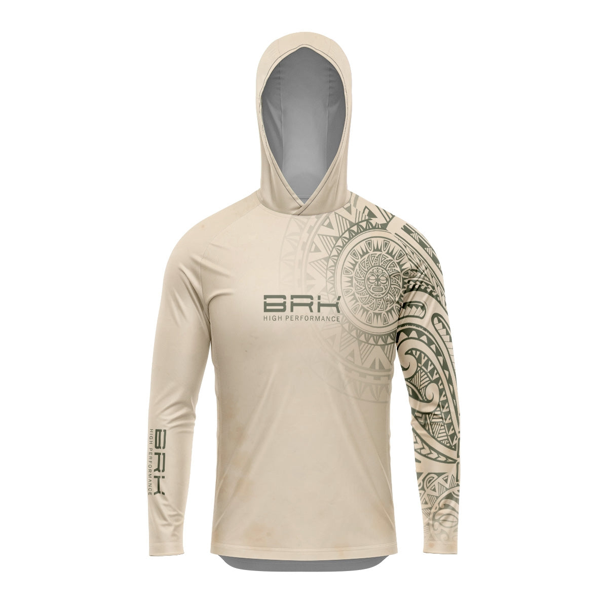 Camisa com Capuz Brk Maori Bege com Proteção Solar UV50+