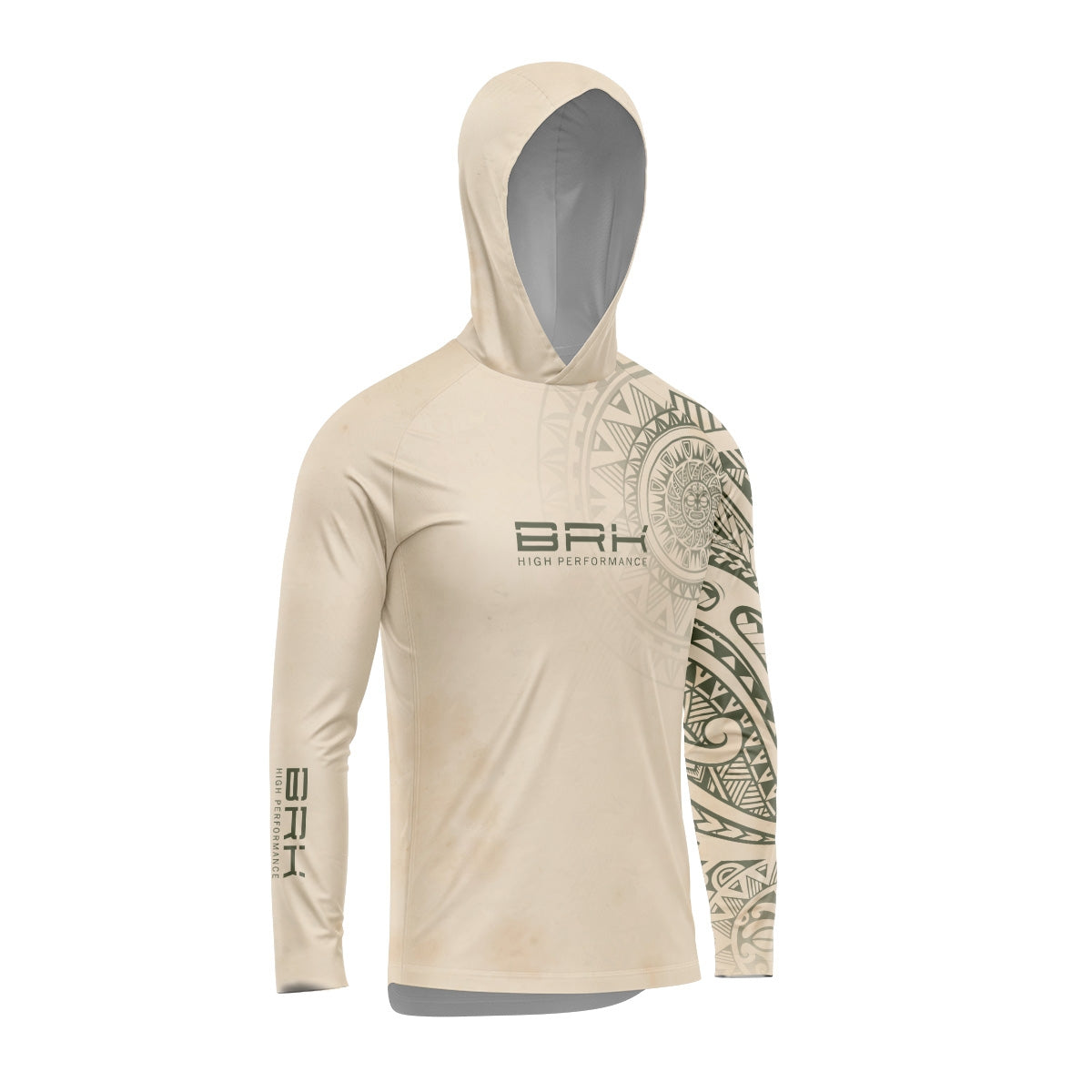 Camisa com Capuz Brk Maori Bege com Proteção Solar UV50+