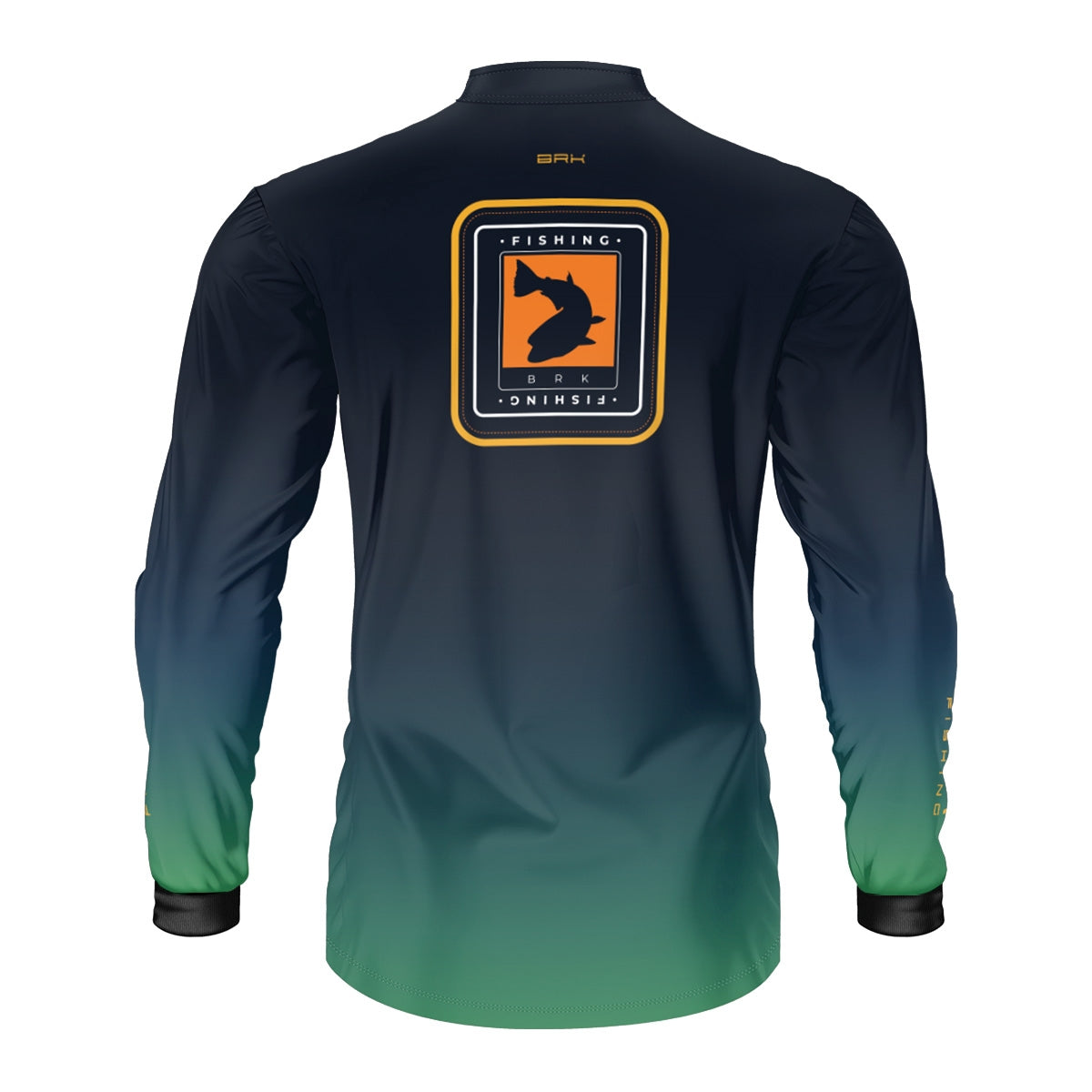 Camisa de Pesca Brk Degradê Peixe Dourado com Proteção UV50+