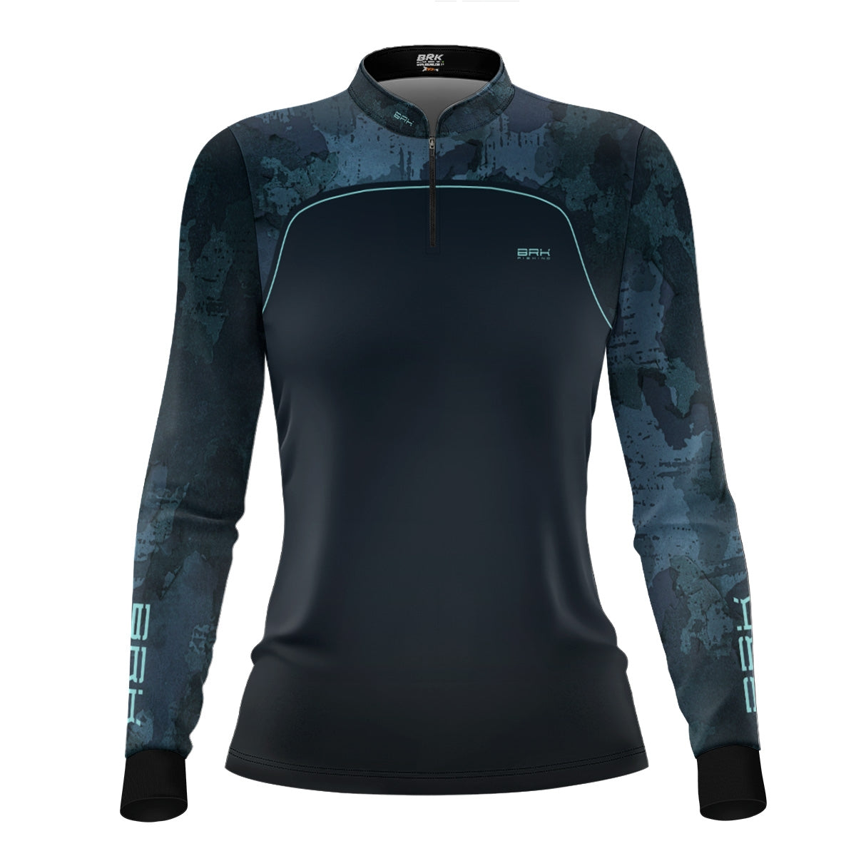 Camisa Agro Feminina Brk Camo Mapa Mundi com Proteção UV50+
