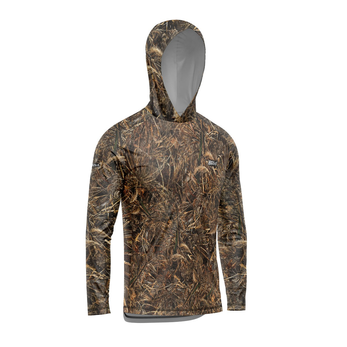 Camisa de Pesca com Capuz Brk Real Tree com Proteção Solar UV50+