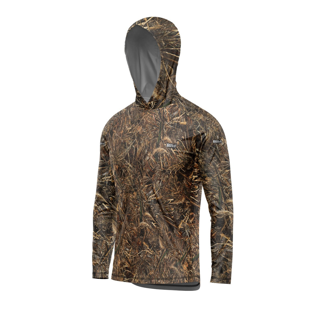 Camisa de Pesca com Capuz Brk Real Tree com Proteção Solar UV50+