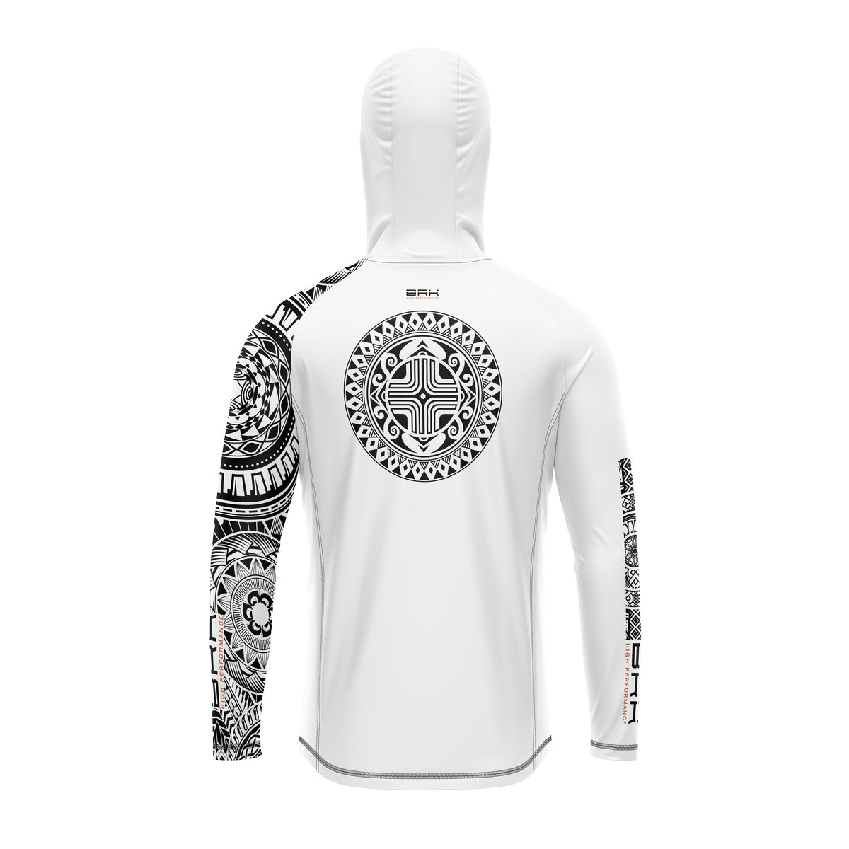 Camisa de Pesca com Capuz Brk Branca Maori com Proteção Solar UV50+