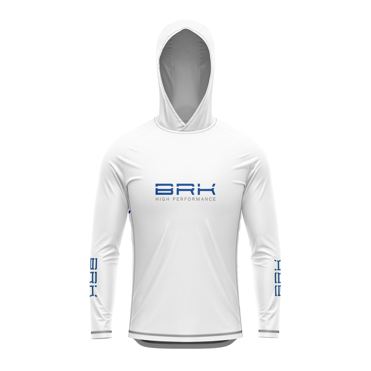 Camisa de Pesca com Capuz Brk Branca Dourado Mahi-Mahi com Proteção Solar UV50+