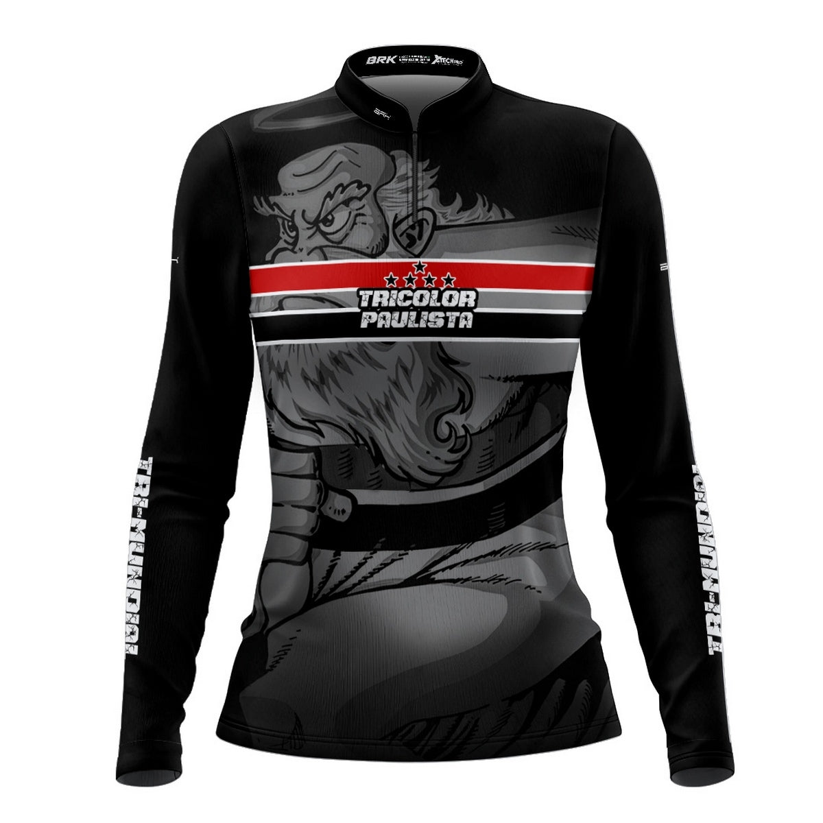Camisa de Time Feminina Brk Tricolor Paulista com Proteção Solar UV50+