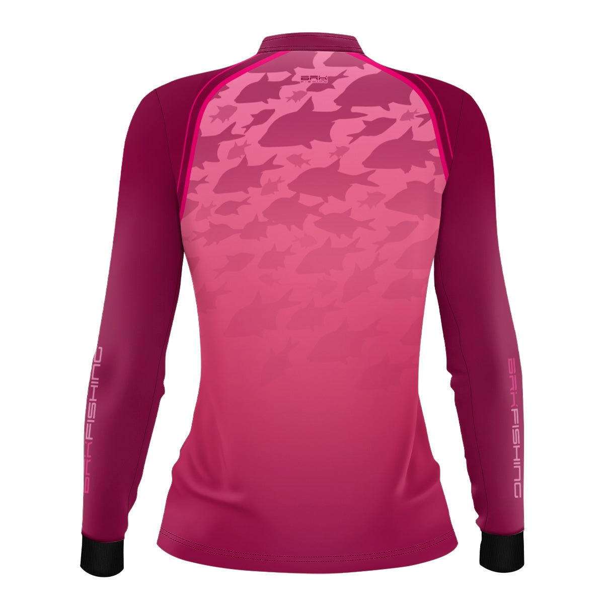 Camisa de Pesca Feminina Brk Cardume Rosa com Proteção UV50+
