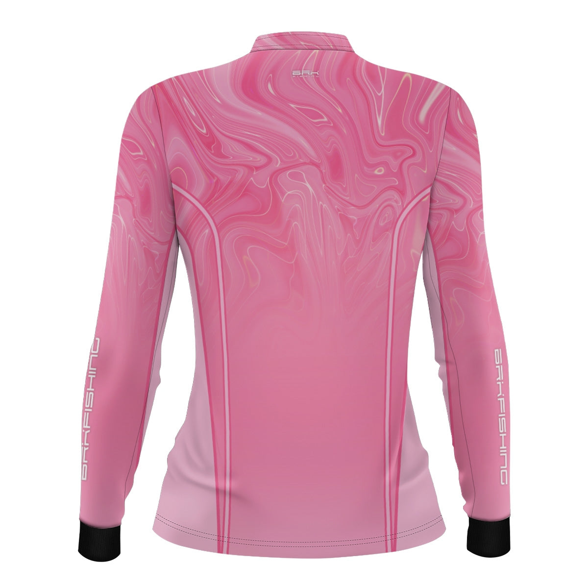 Camisa de Pesca Feminina Brk Básica Floral Azul Claro com Proteção UV50+