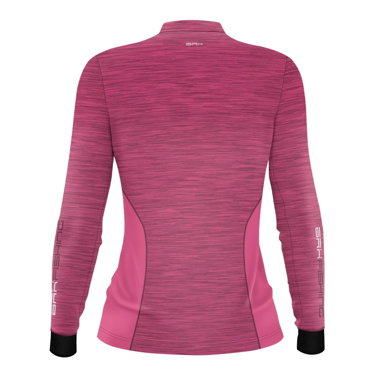 Camisa Feminina de Pesca Brk Fishing Rosa Bebê Mesclado com UV50+