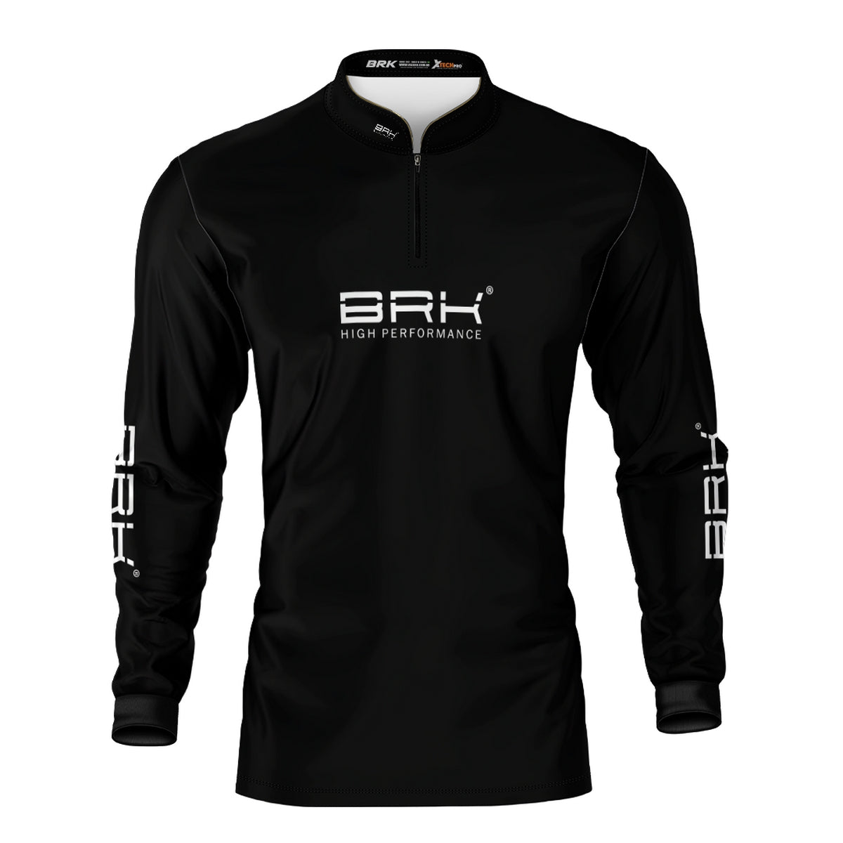 Camisa de Pesca Brk Básica Preta com Proteção Solar UV50+
