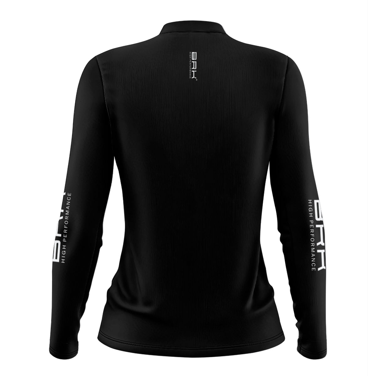 Camisa de Pesca Feminina Brk Básica Preta com Proteção Solar UV50+