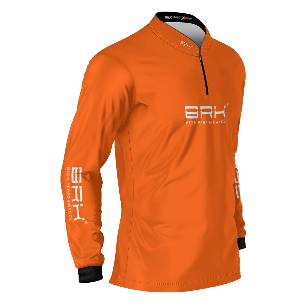 Camisa de Pesca Brk Básica Laranja com Proteção Solar UV50+