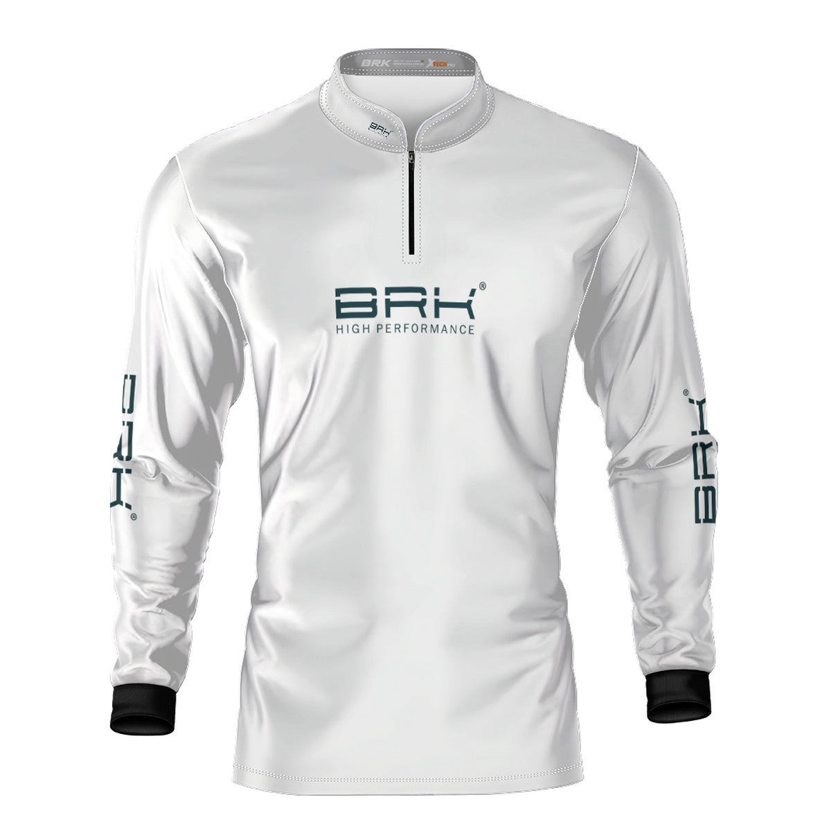 Camisa de Pesca Brk Básica Branca com Proteção Solar UV50+
