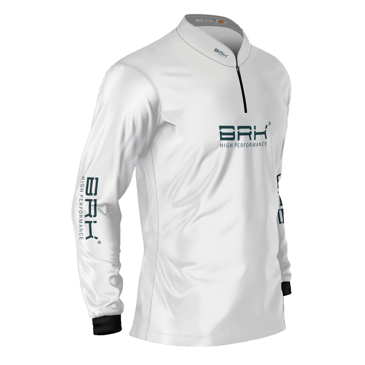 Camisa de Pesca Brk Básica Branca com Proteção Solar UV50+