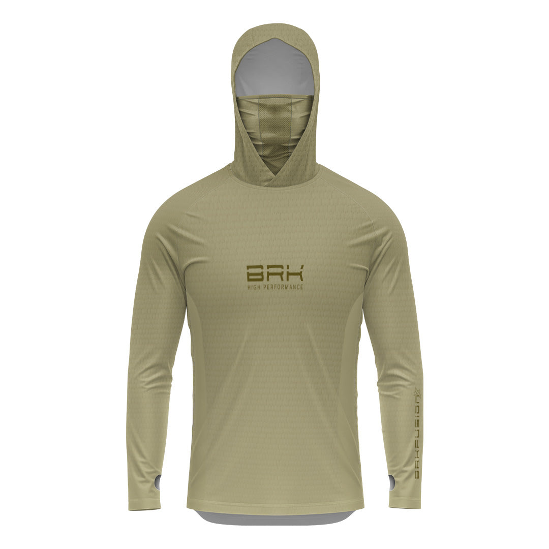 Camisa FusionX Brk Clean Areia com Capuz e Proteção UV50+